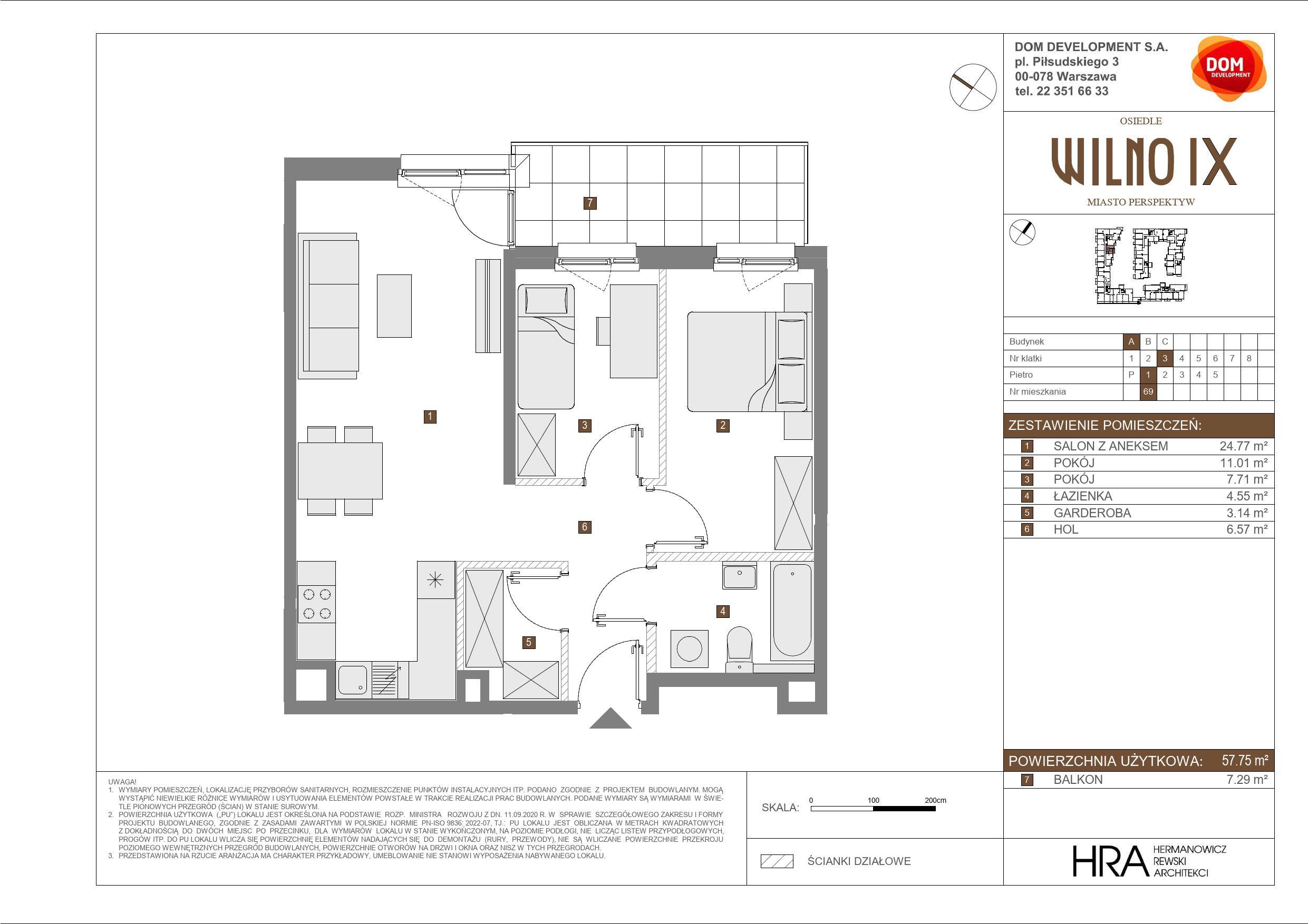 OSIEDLE WILNO – inwestycja Dom Development - lokal A 69, budynek A