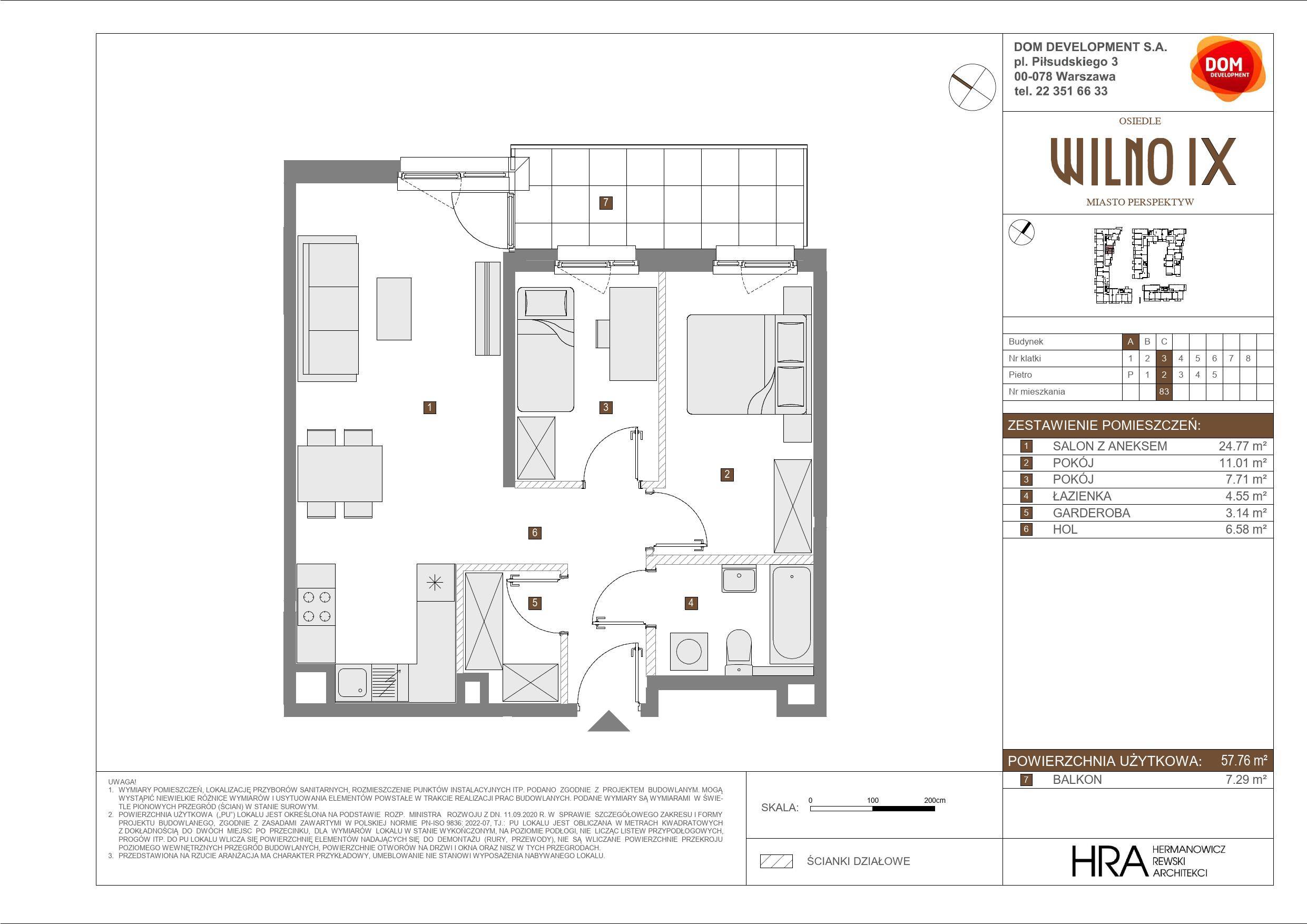 OSIEDLE WILNO – inwestycja Dom Development - lokal A 83, budynek A