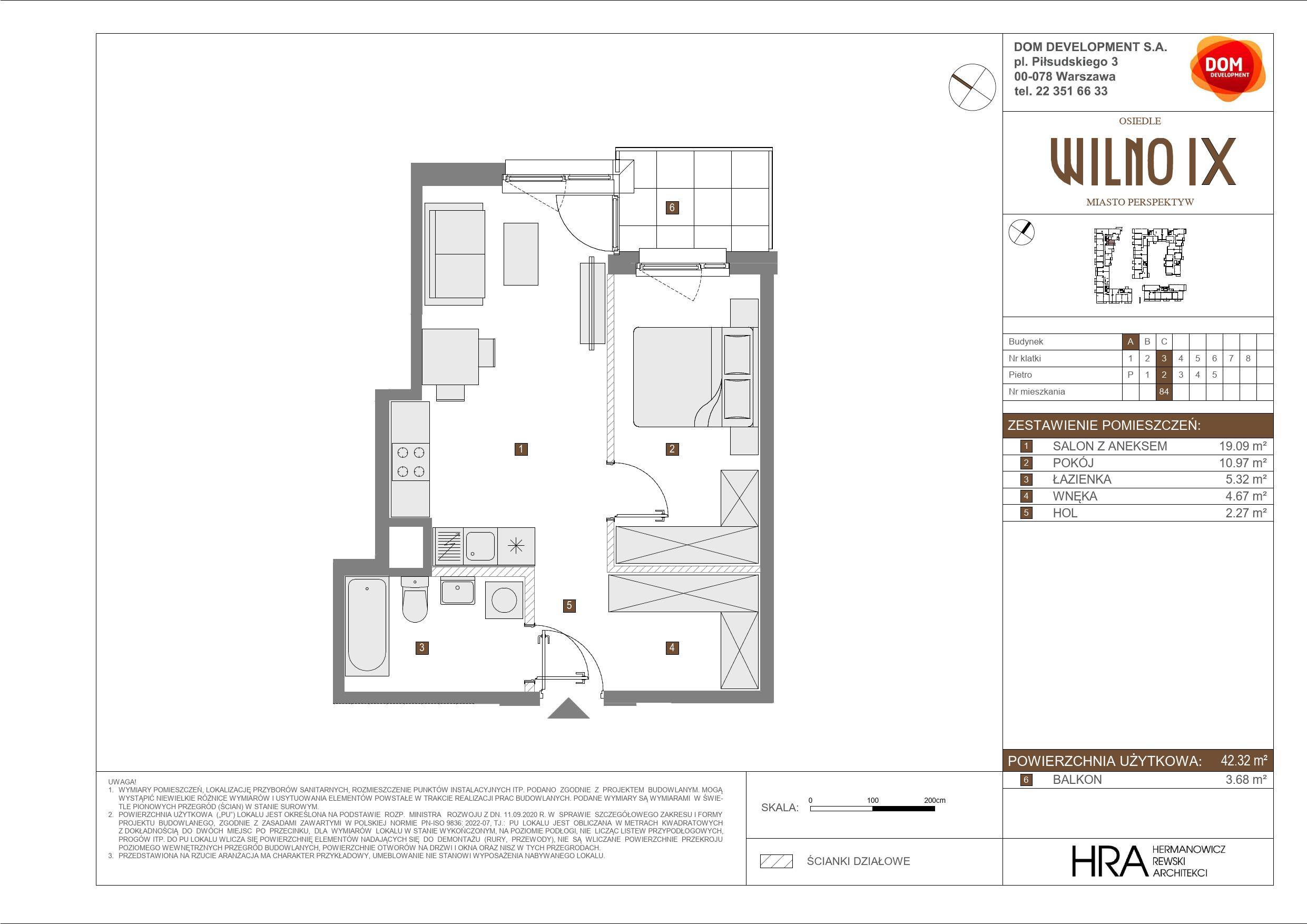 OSIEDLE WILNO – inwestycja Dom Development - lokal A 84, budynek A