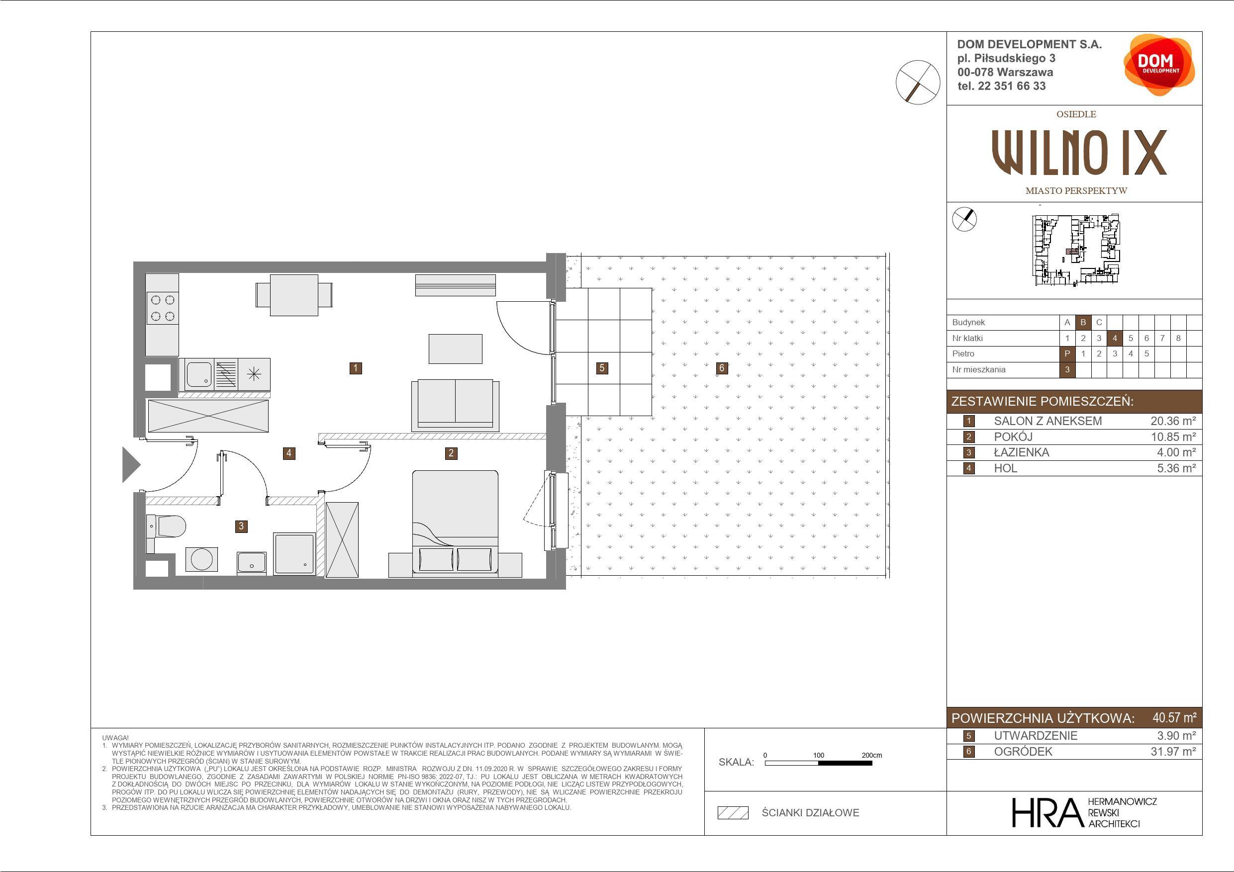 OSIEDLE WILNO – inwestycja Dom Development - lokal B 3, budynek B