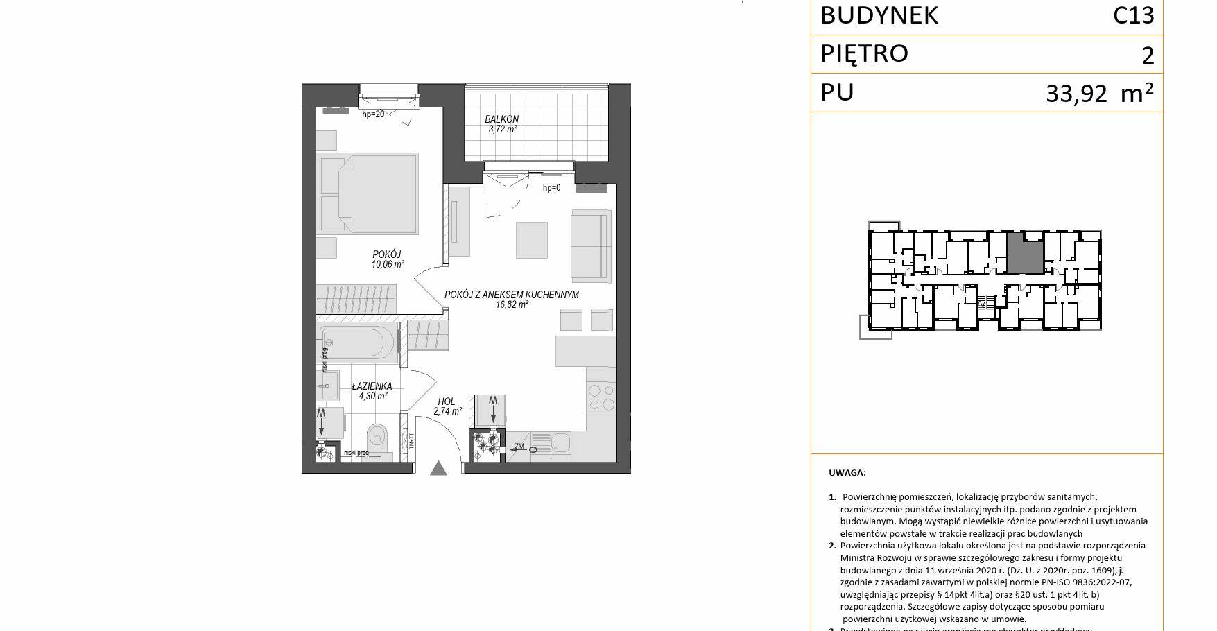 KONSTELACJA – inwestycja Dom Development - lokal C13 24, budynek C13