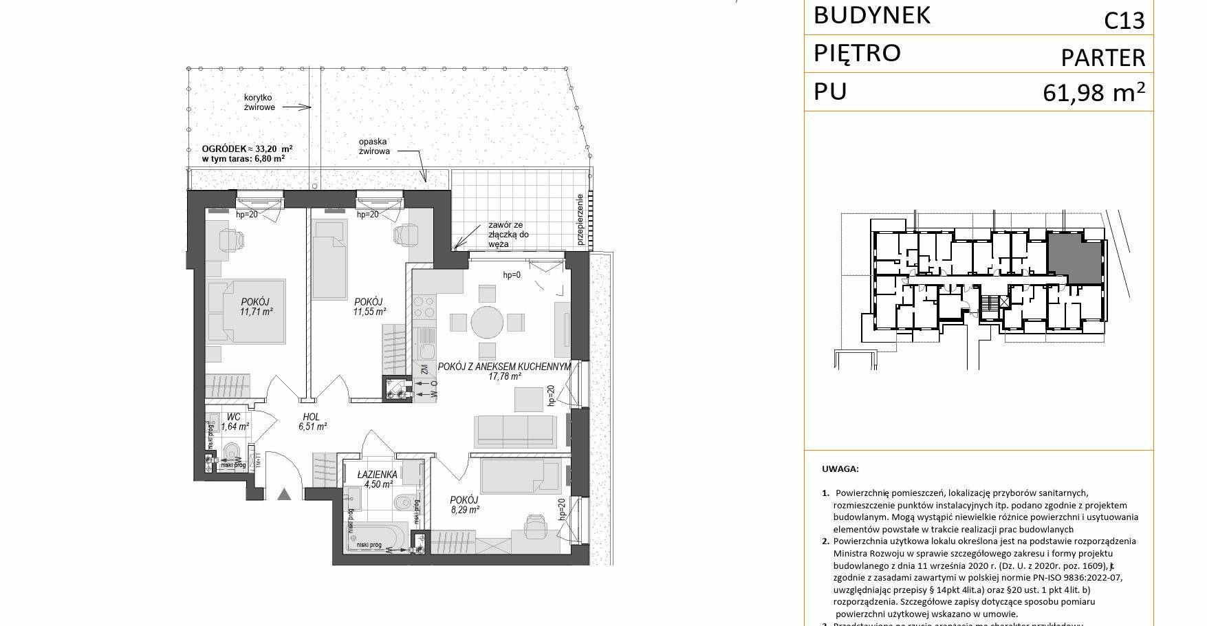 KONSTELACJA – inwestycja Dom Development - lokal C13 7, budynek C13
