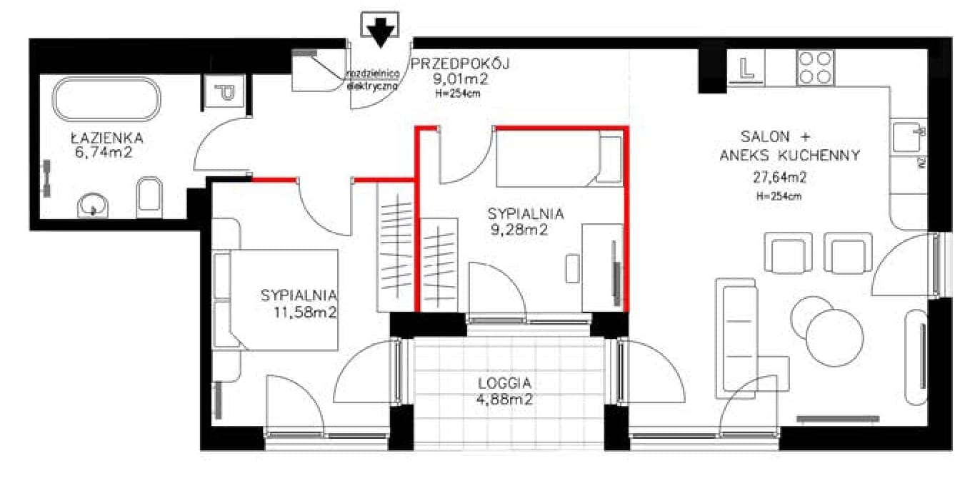 KOBI House – inwestycja Imperial Capital - lokal 1, budynek 1