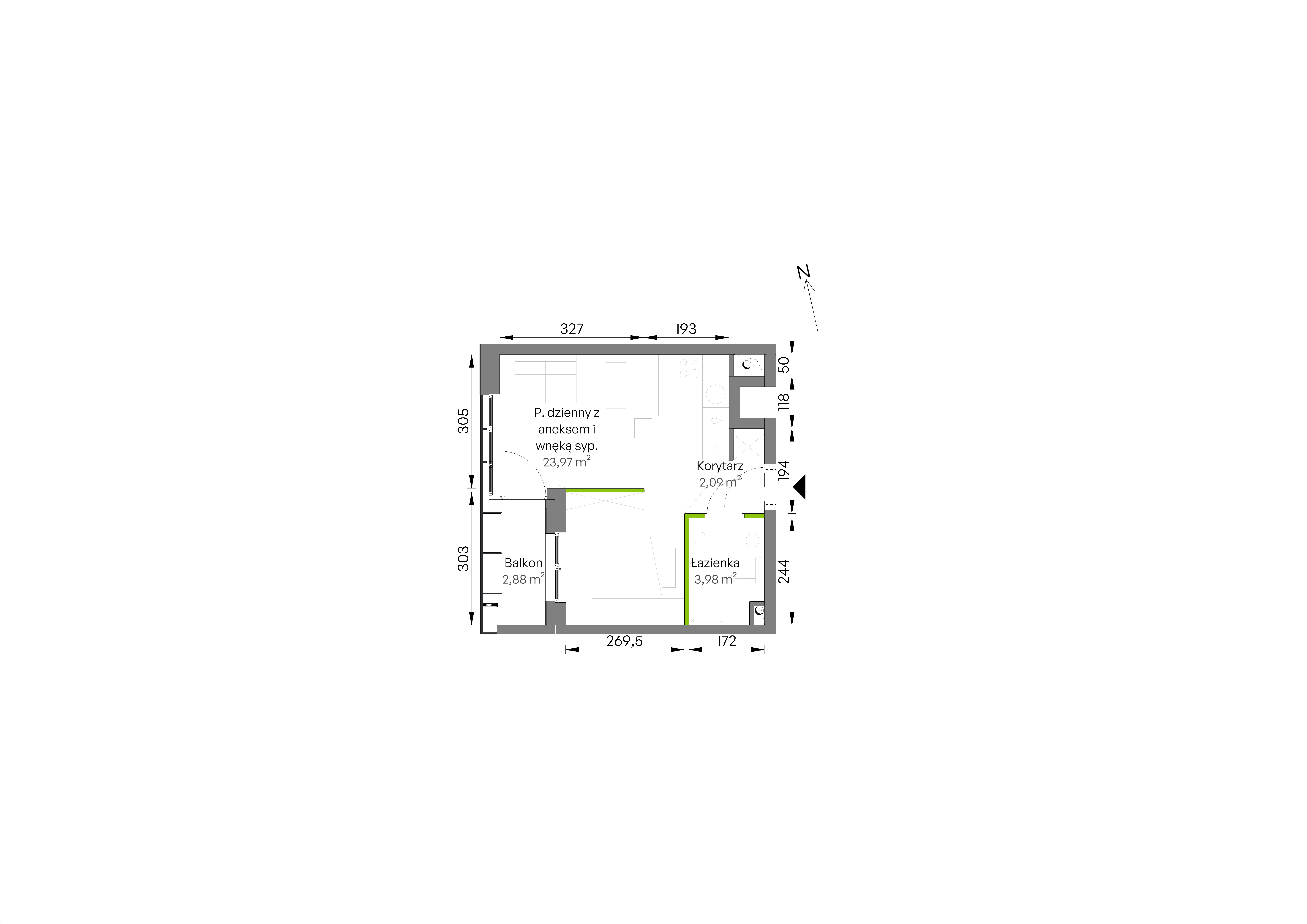 WUWA Vita – inwestycja Develia - lokal C1/00/06, budynek Etap III
