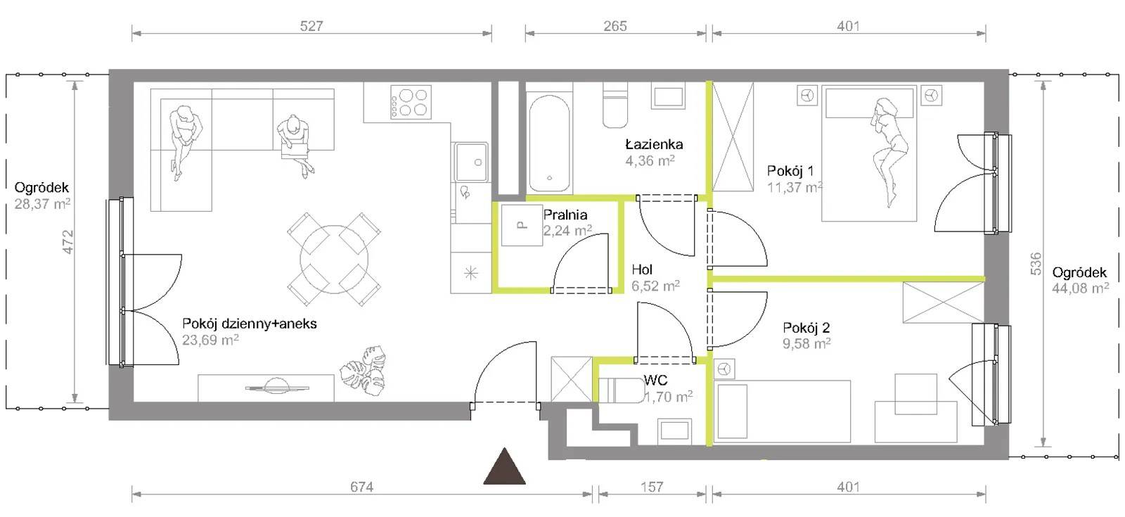 Bemowo Vita – inwestycja Develia - lokal C2/E/26, budynek Etap VIII