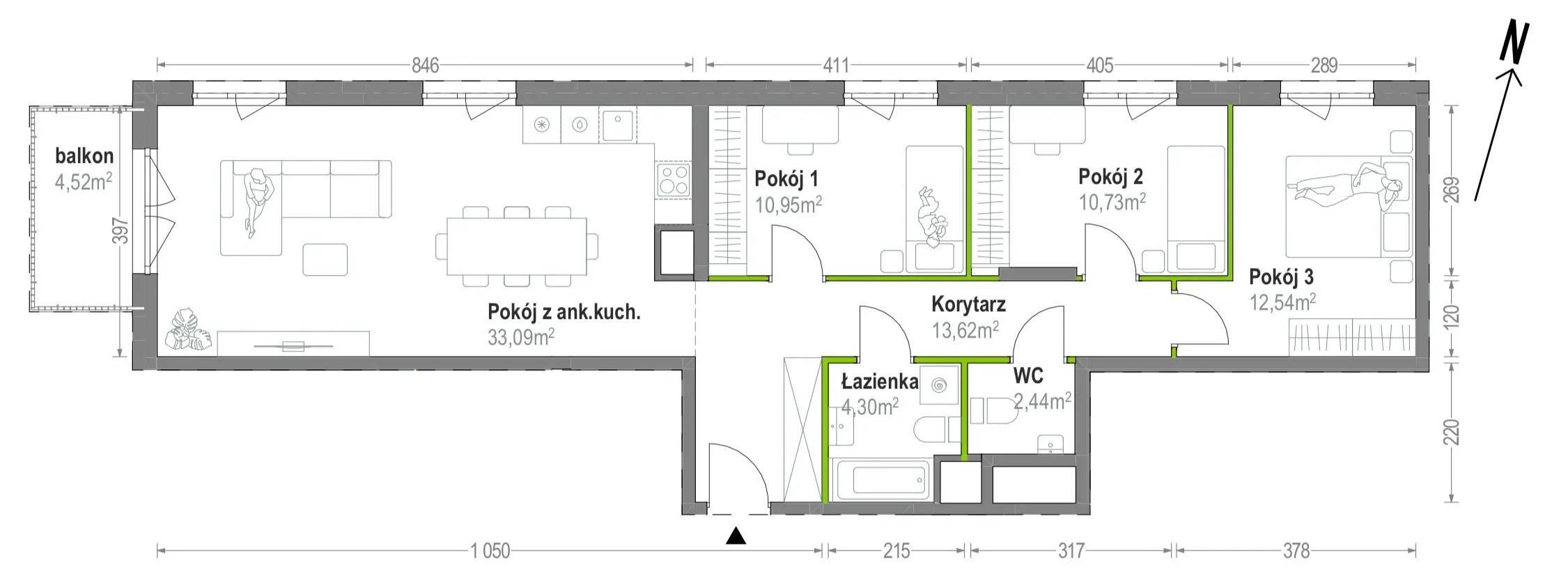 Głębocka Vita – inwestycja Develia - lokal B.A.1.04, budynek Etap I