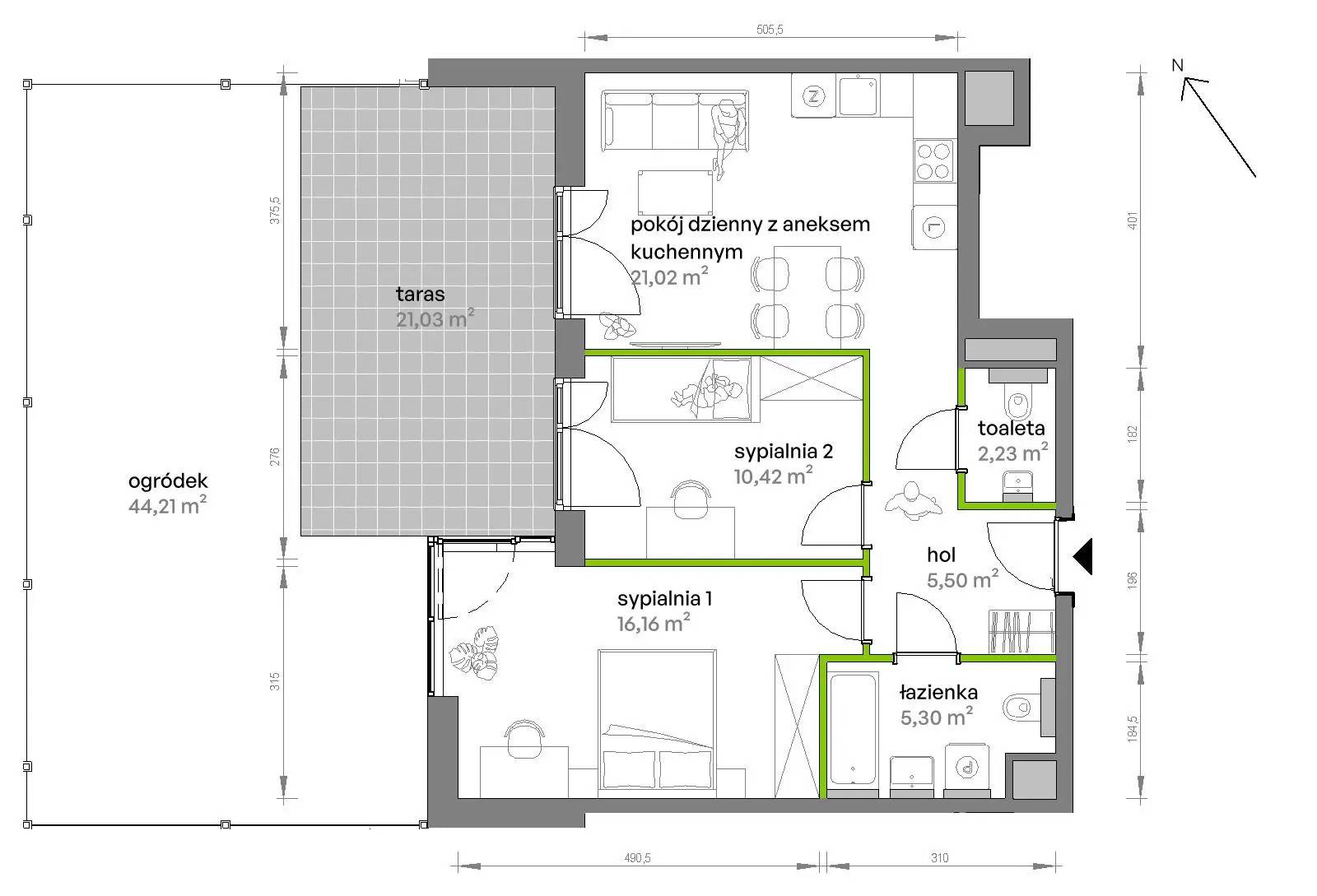 Ptasia Vita – inwestycja Develia - lokal AB.00.04, budynek Etap I