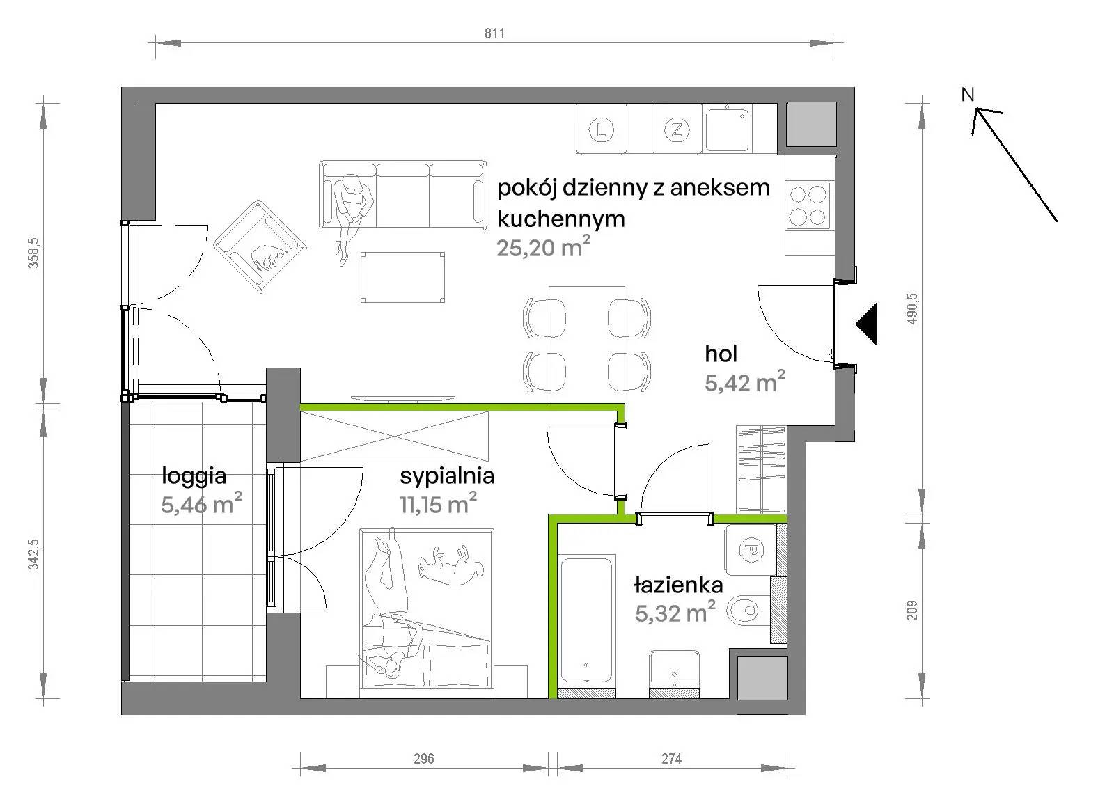 Ptasia Vita – inwestycja Develia - lokal AB.01.05, budynek Etap I