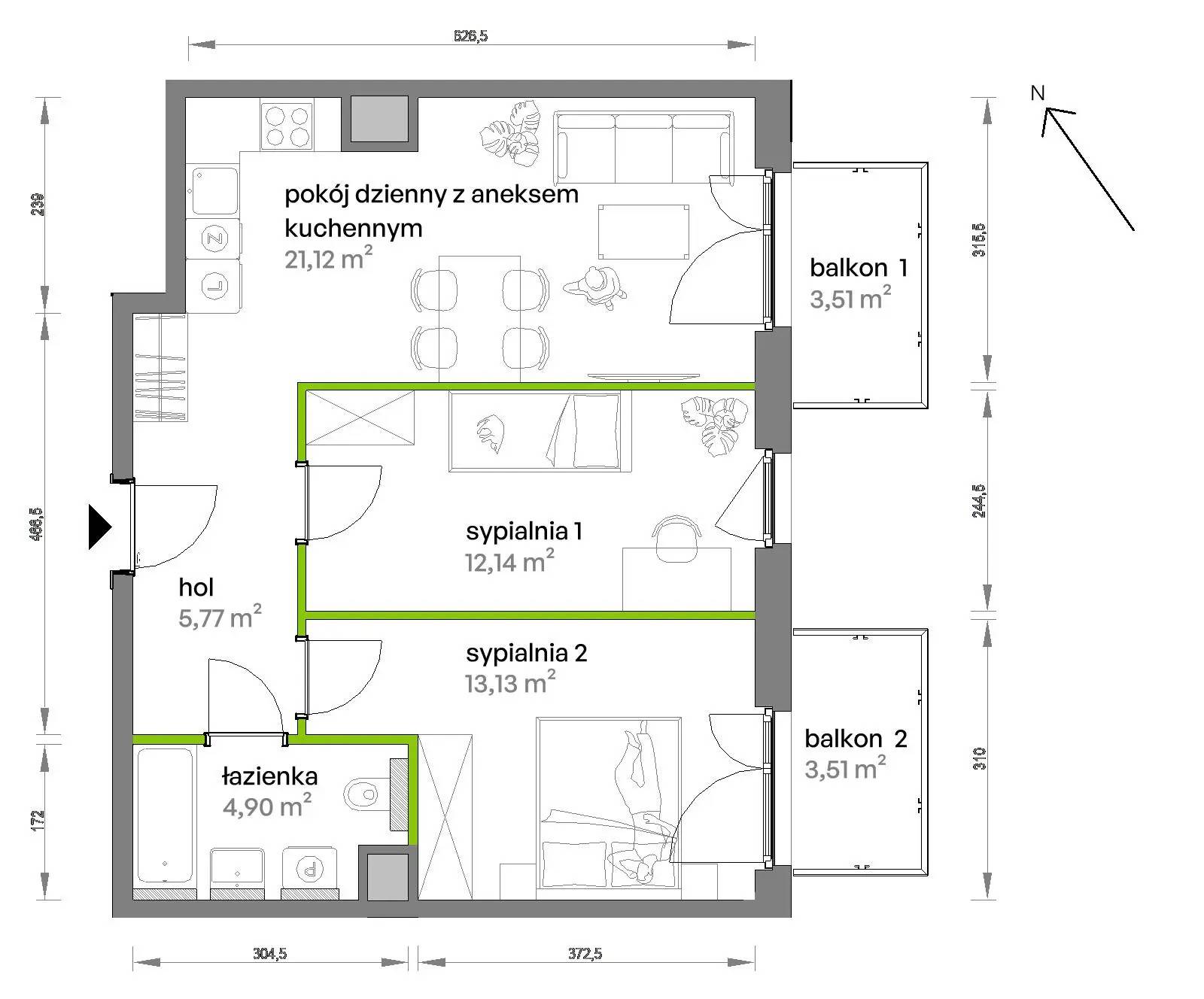 Ptasia Vita – inwestycja Develia - lokal AB.04.08, budynek Etap I