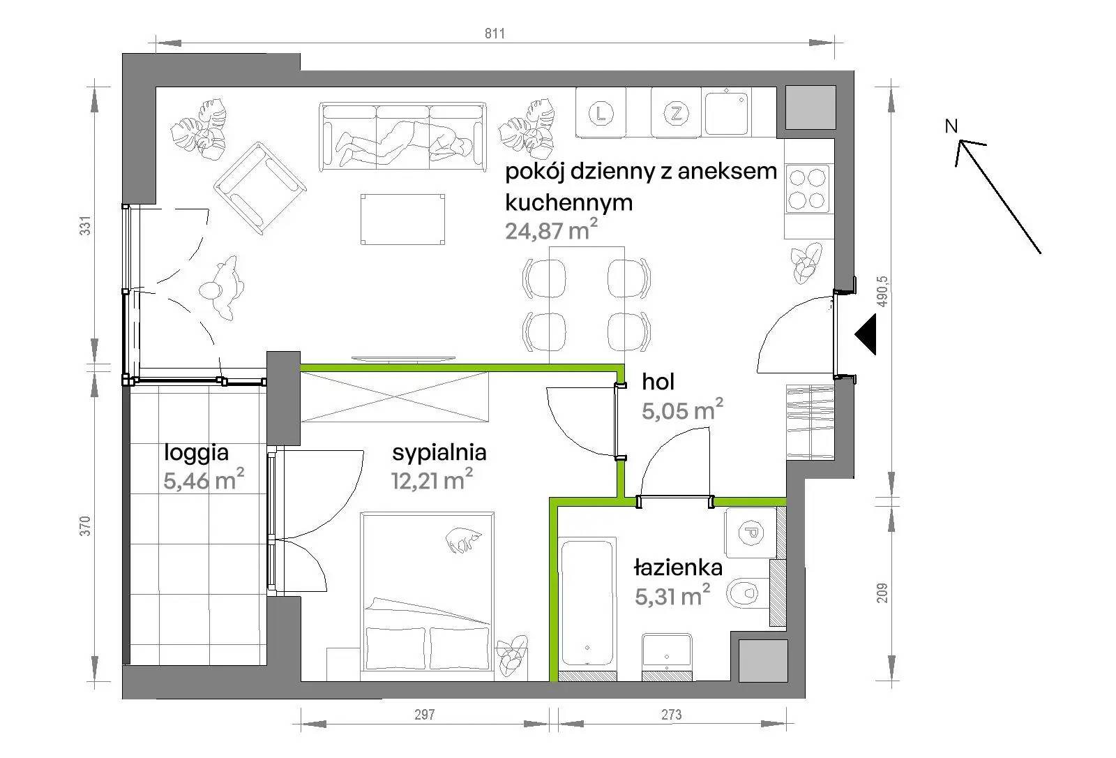 Ptasia Vita – inwestycja Develia - lokal AA.01.05, budynek Etap I