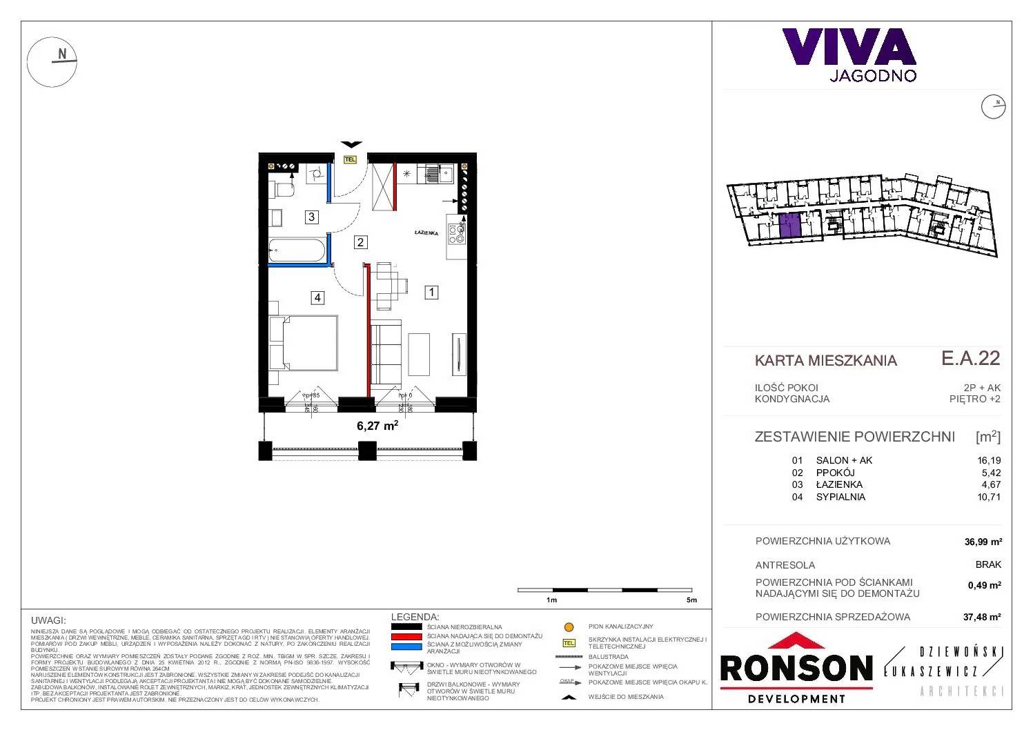 Viva Jagodno – inwestycja Ronson - lokal EA_22, budynek E