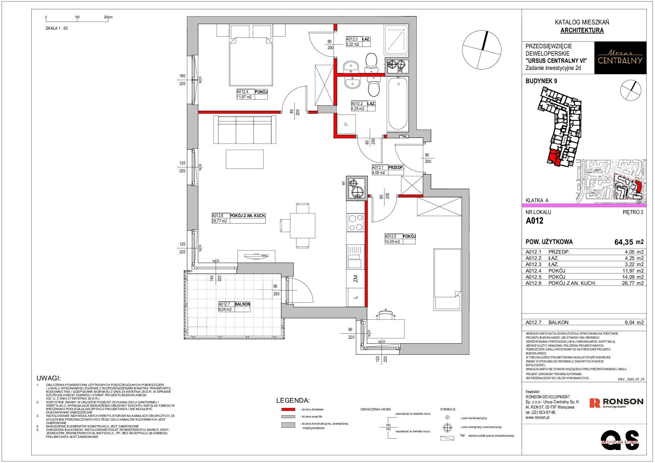 Ursus Centralny – inwestycja Ronson - lokal A012, budynek 9