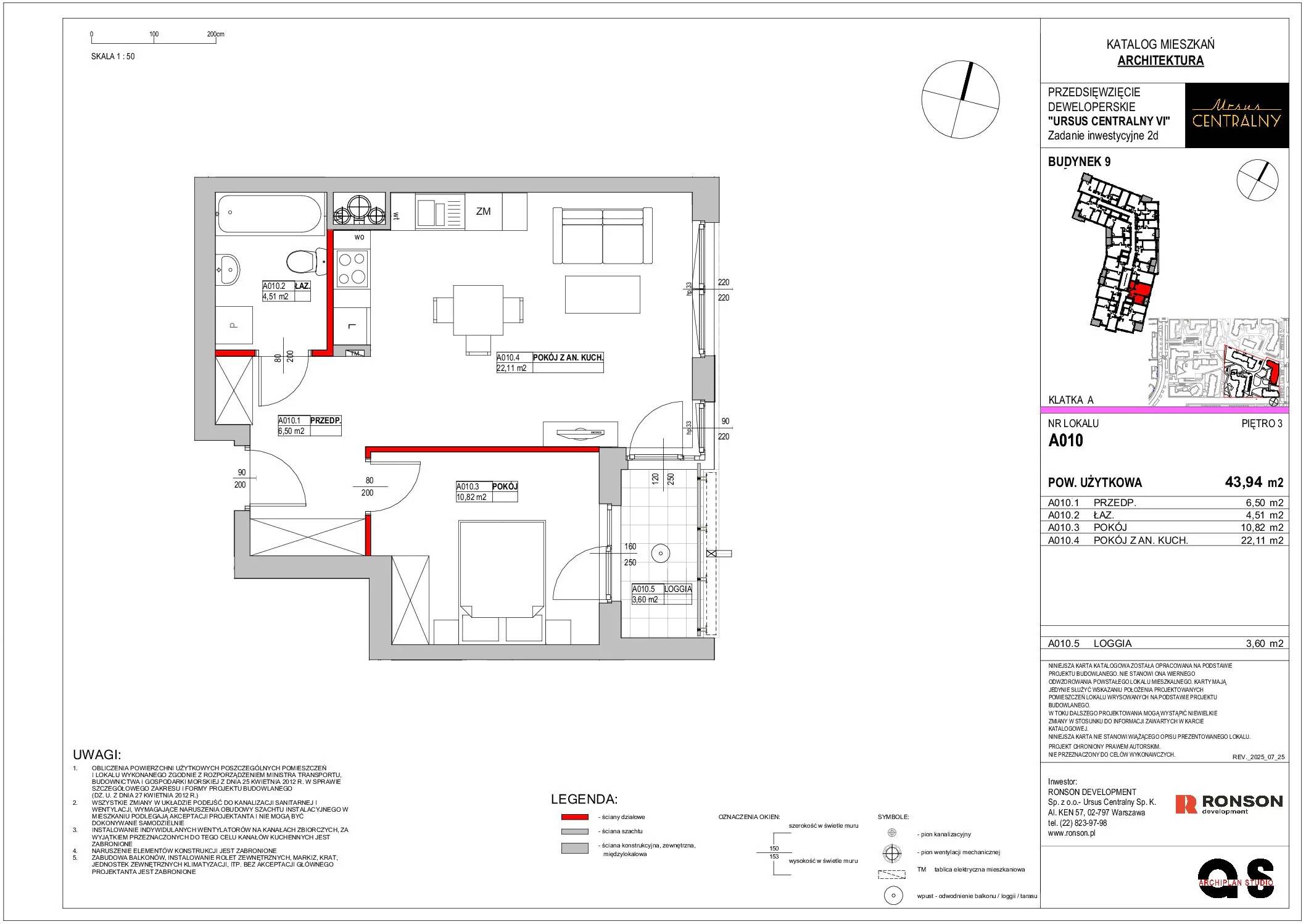 Ursus Centralny – inwestycja Ronson - lokal A010, budynek 9
