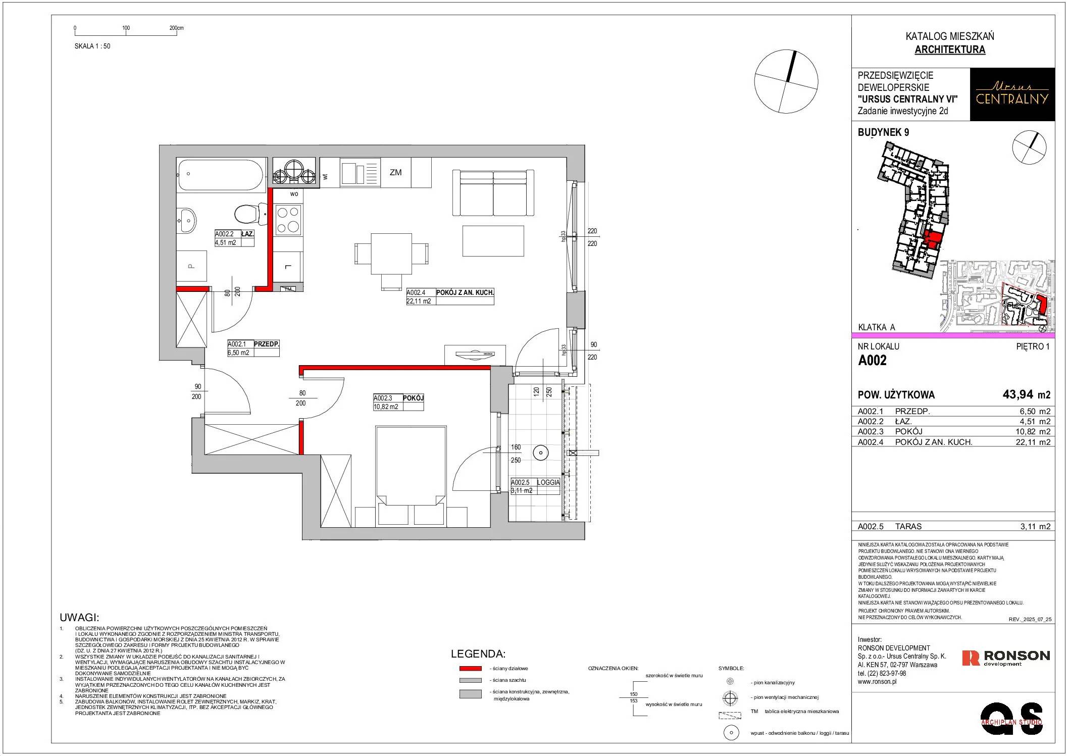 Ursus Centralny – inwestycja Ronson - lokal A002, budynek 9