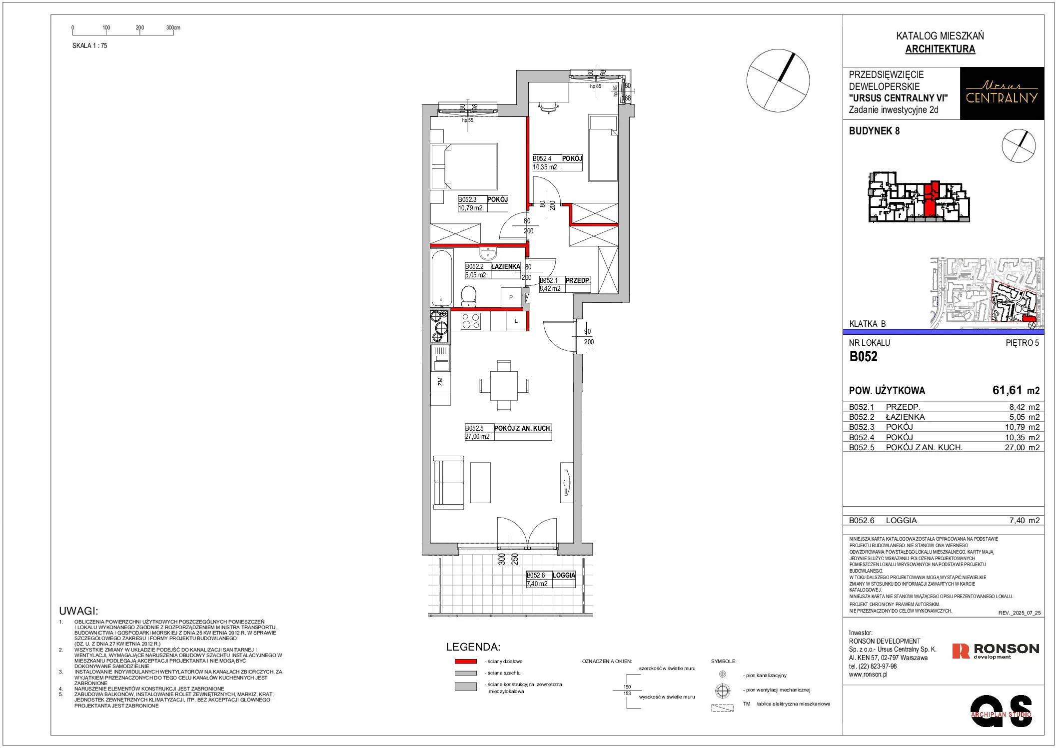Ursus Centralny – inwestycja Ronson - lokal B052, budynek 8