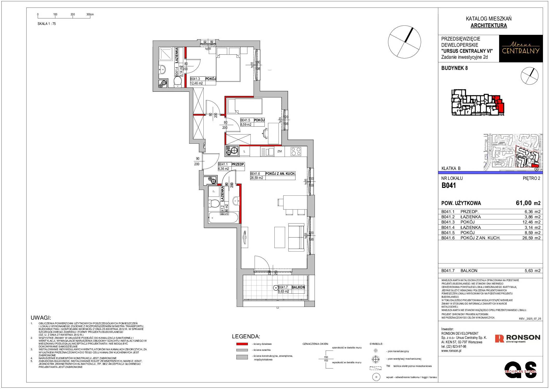 Ursus Centralny – inwestycja Ronson - lokal B041, budynek 8