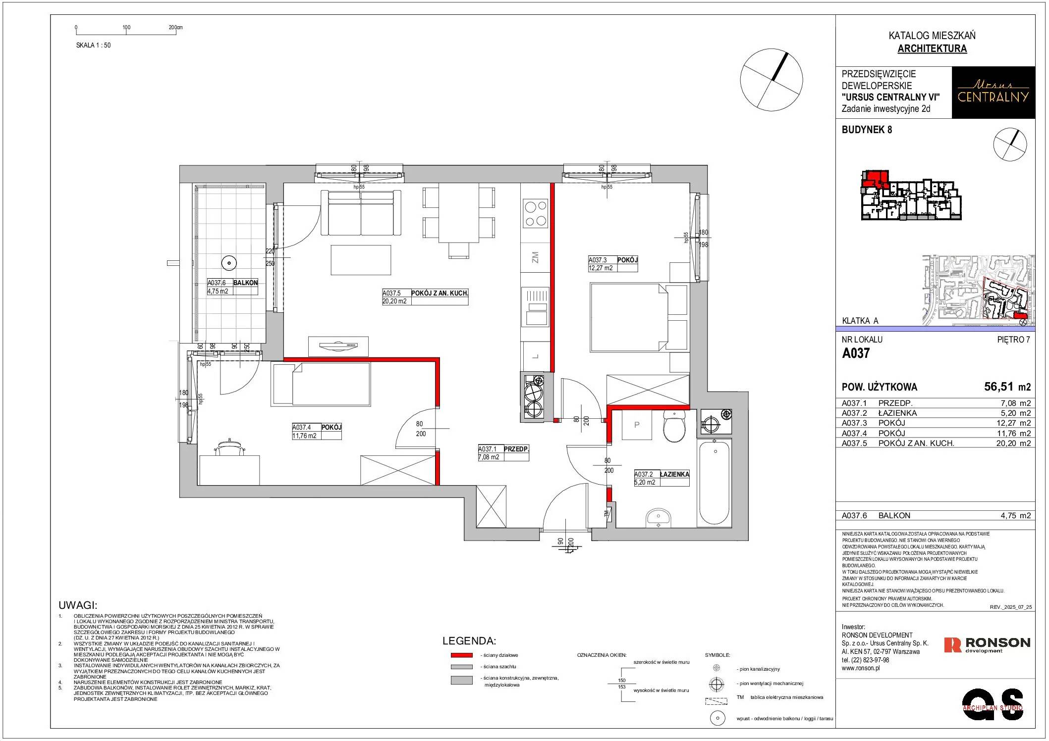 Ursus Centralny – inwestycja Ronson - lokal A037, budynek 8