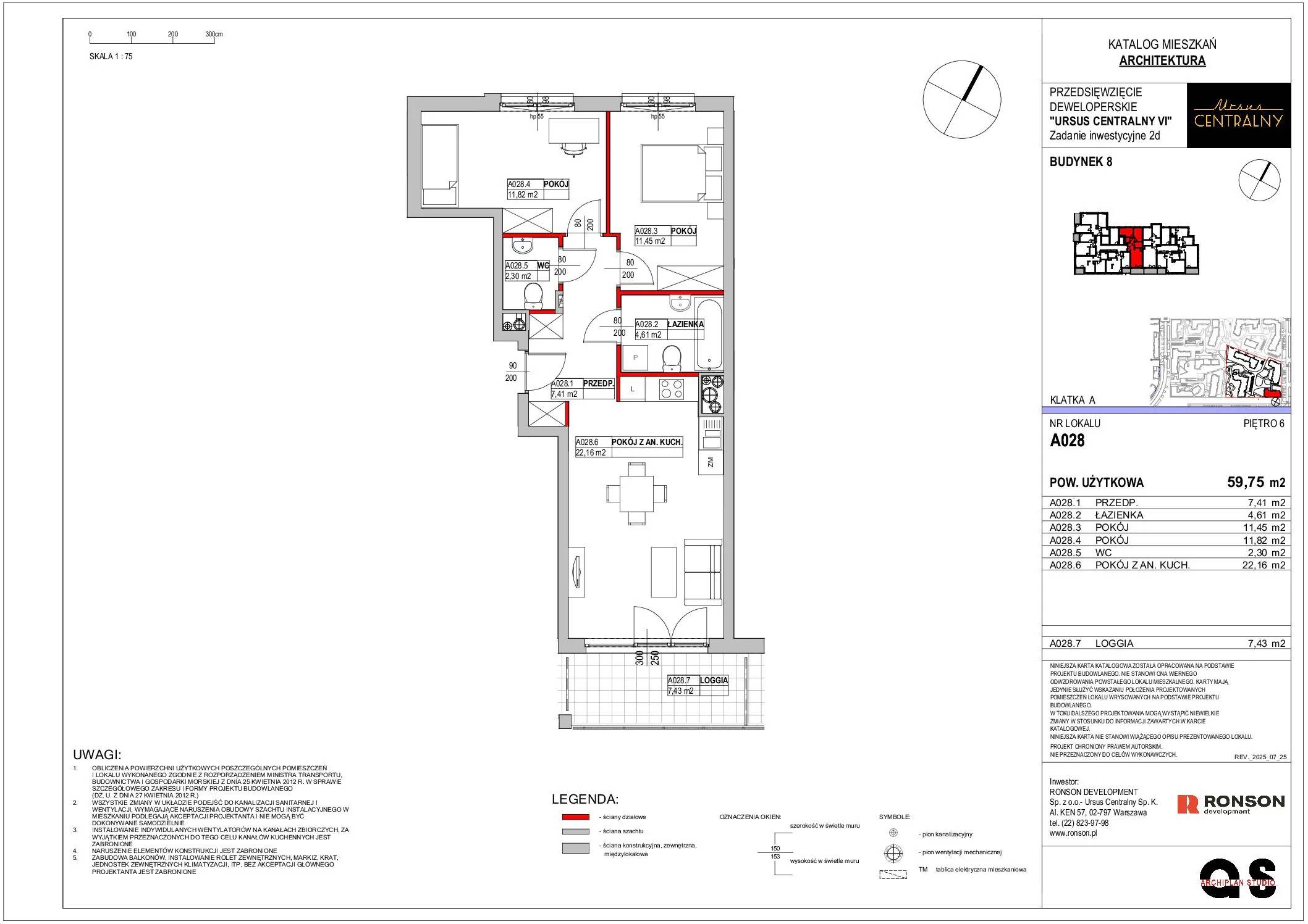 Ursus Centralny – inwestycja Ronson - lokal A028, budynek 8