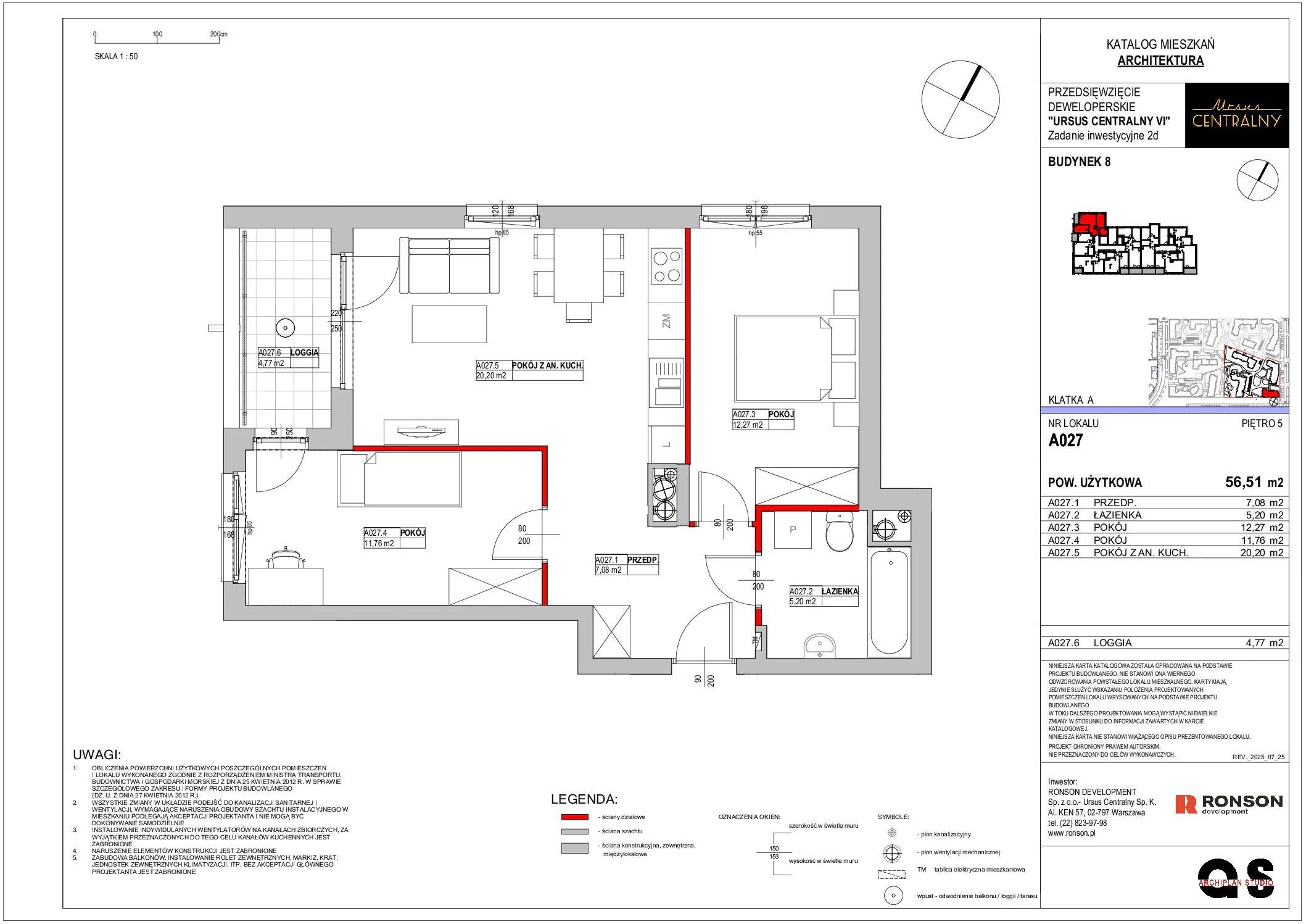 Ursus Centralny – inwestycja Ronson - lokal A027, budynek 8