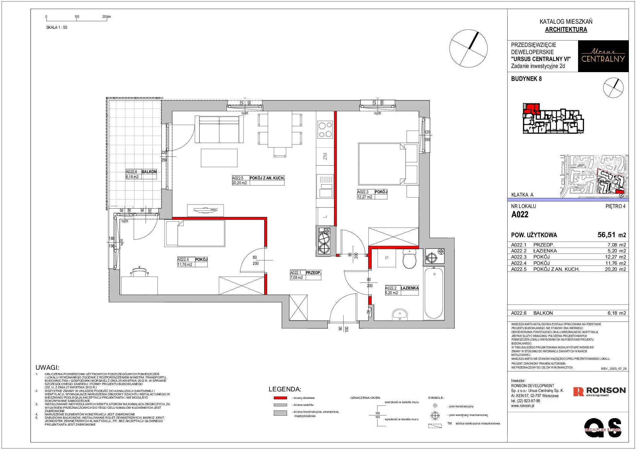 Ursus Centralny – inwestycja Ronson - lokal A022, budynek 8
