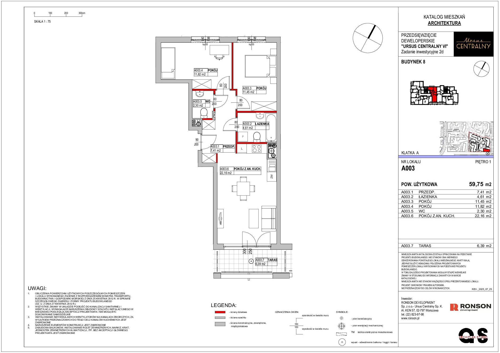 Ursus Centralny – inwestycja Ronson - lokal A003, budynek 8