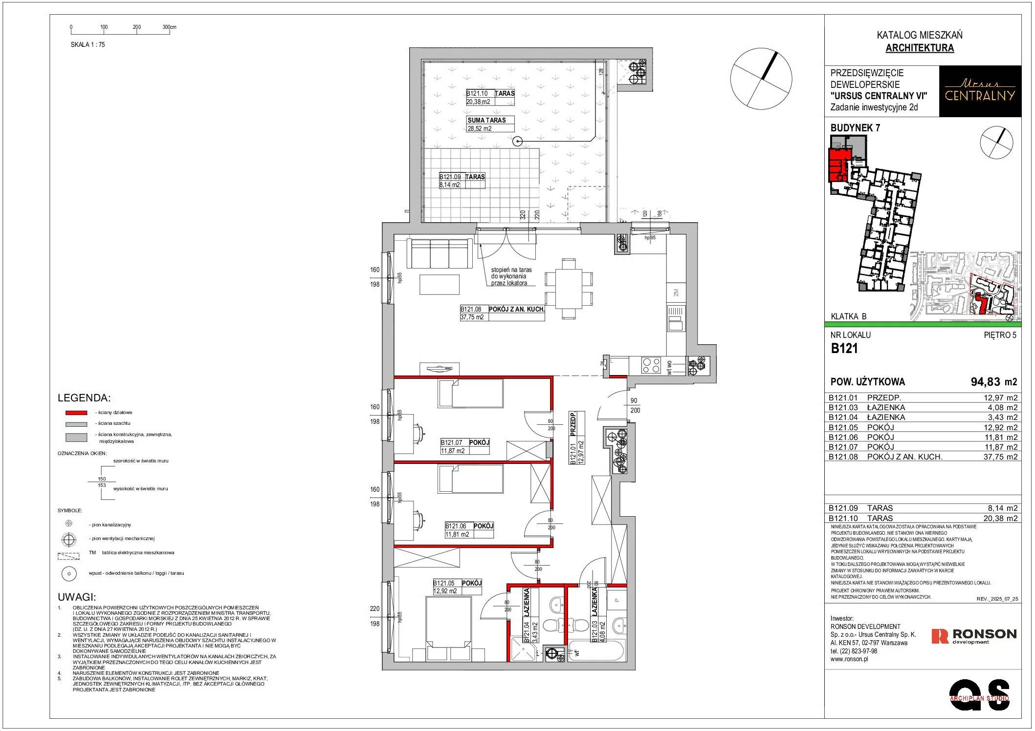 Ursus Centralny – inwestycja Ronson - lokal B121, budynek 7