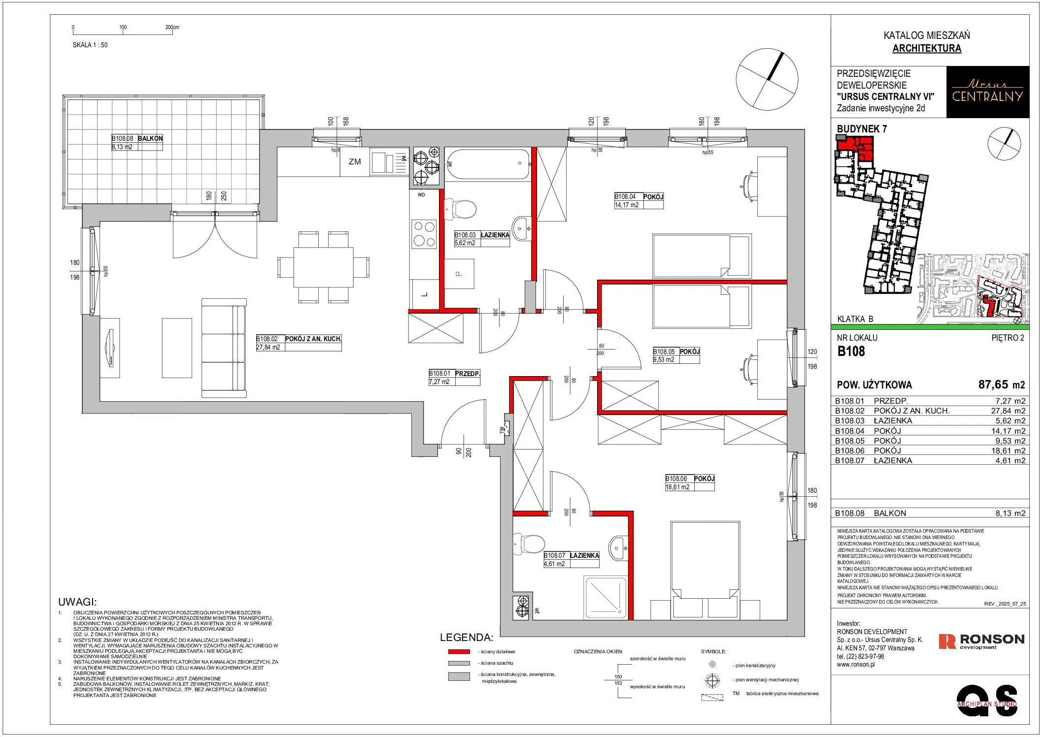 Ursus Centralny – inwestycja Ronson - lokal B108, budynek 7