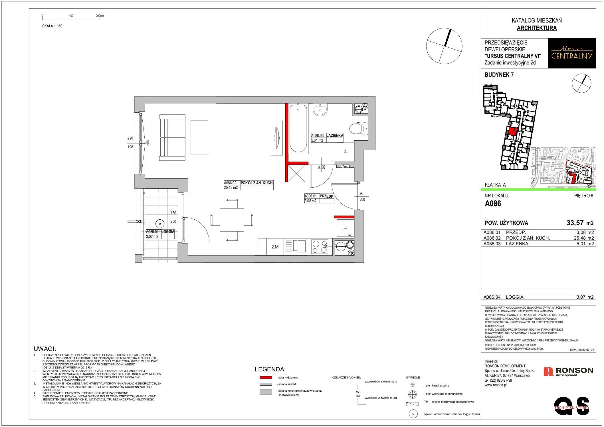 Ursus Centralny – inwestycja Ronson - lokal A086, budynek 7