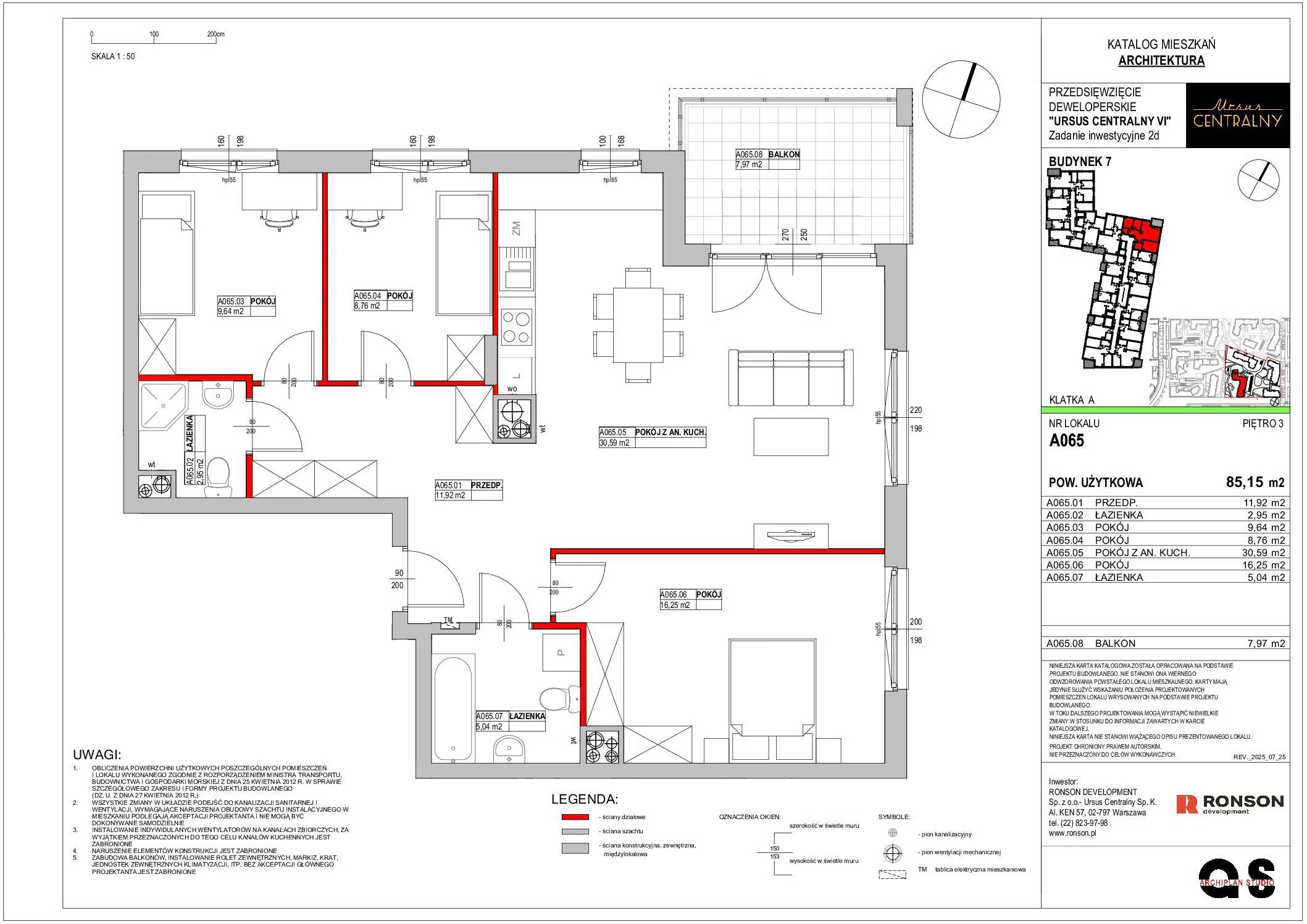 Ursus Centralny – inwestycja Ronson - lokal A065, budynek 7