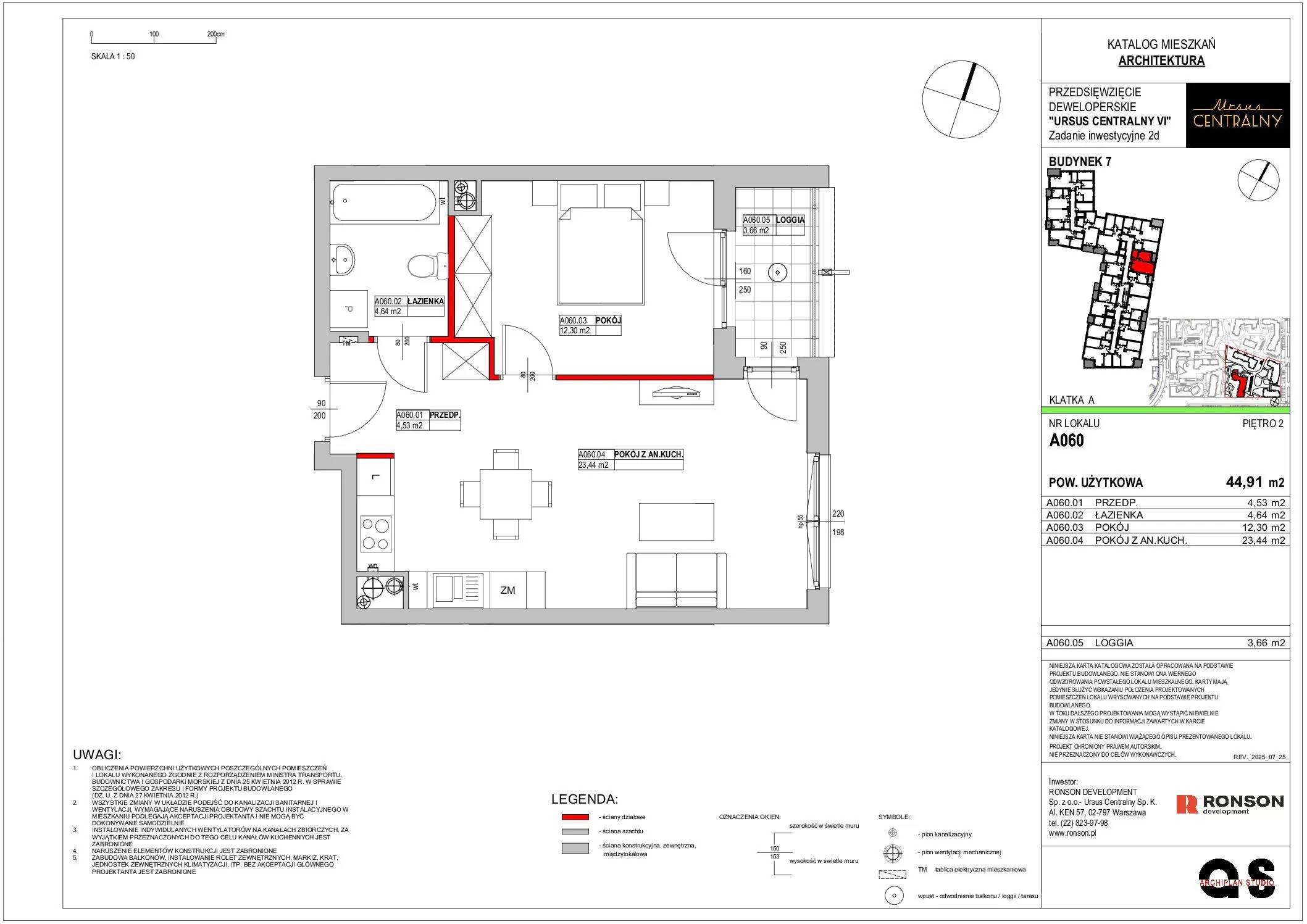 Ursus Centralny – inwestycja Ronson - lokal A060, budynek 7