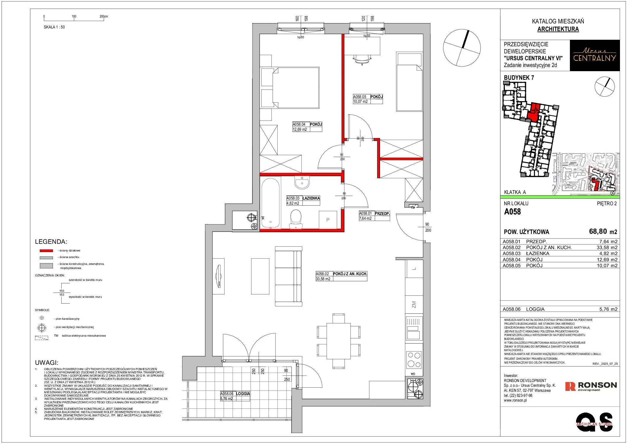 Ursus Centralny – inwestycja Ronson - lokal A058, budynek 7