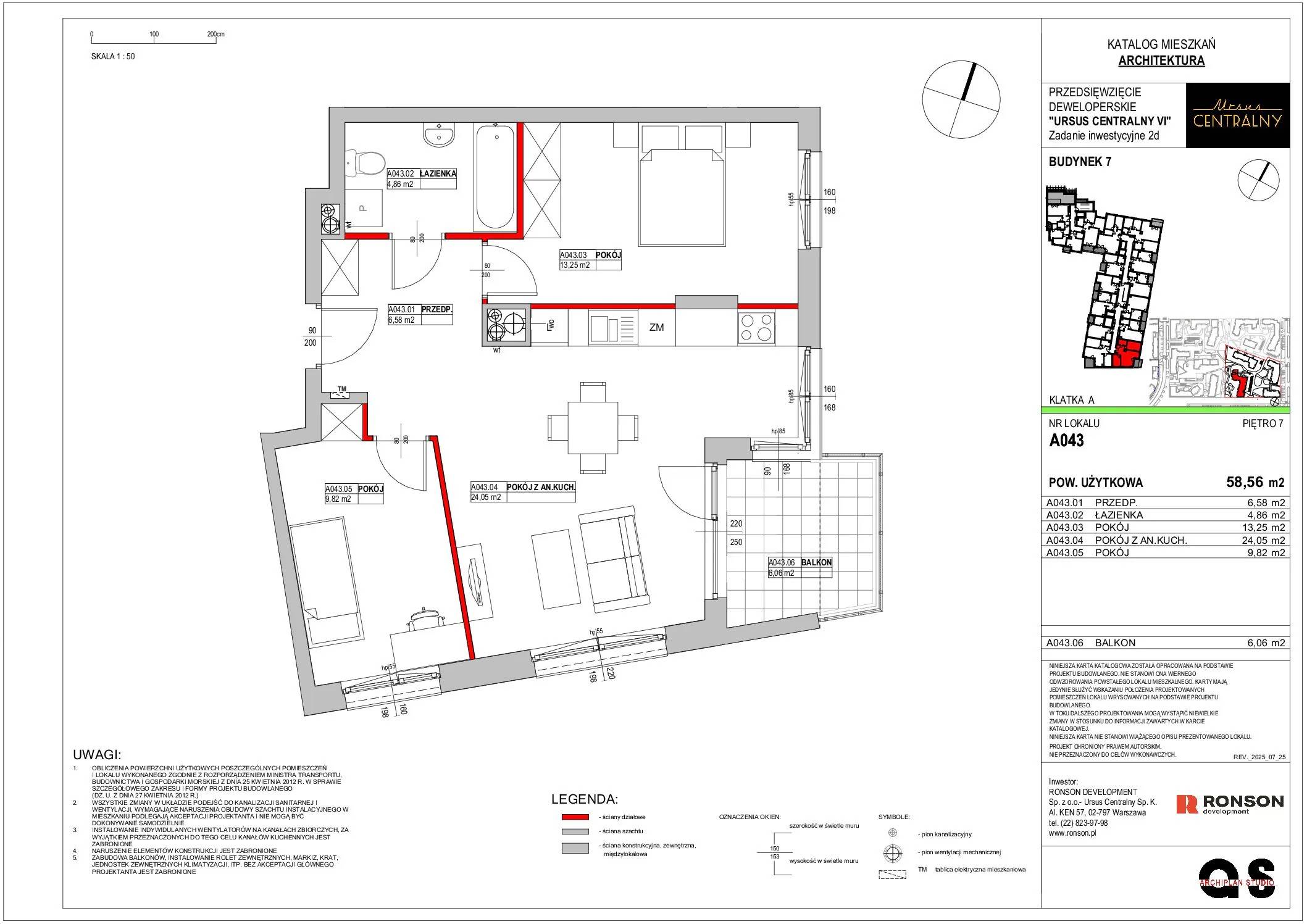 Ursus Centralny – inwestycja Ronson - lokal A043, budynek 7