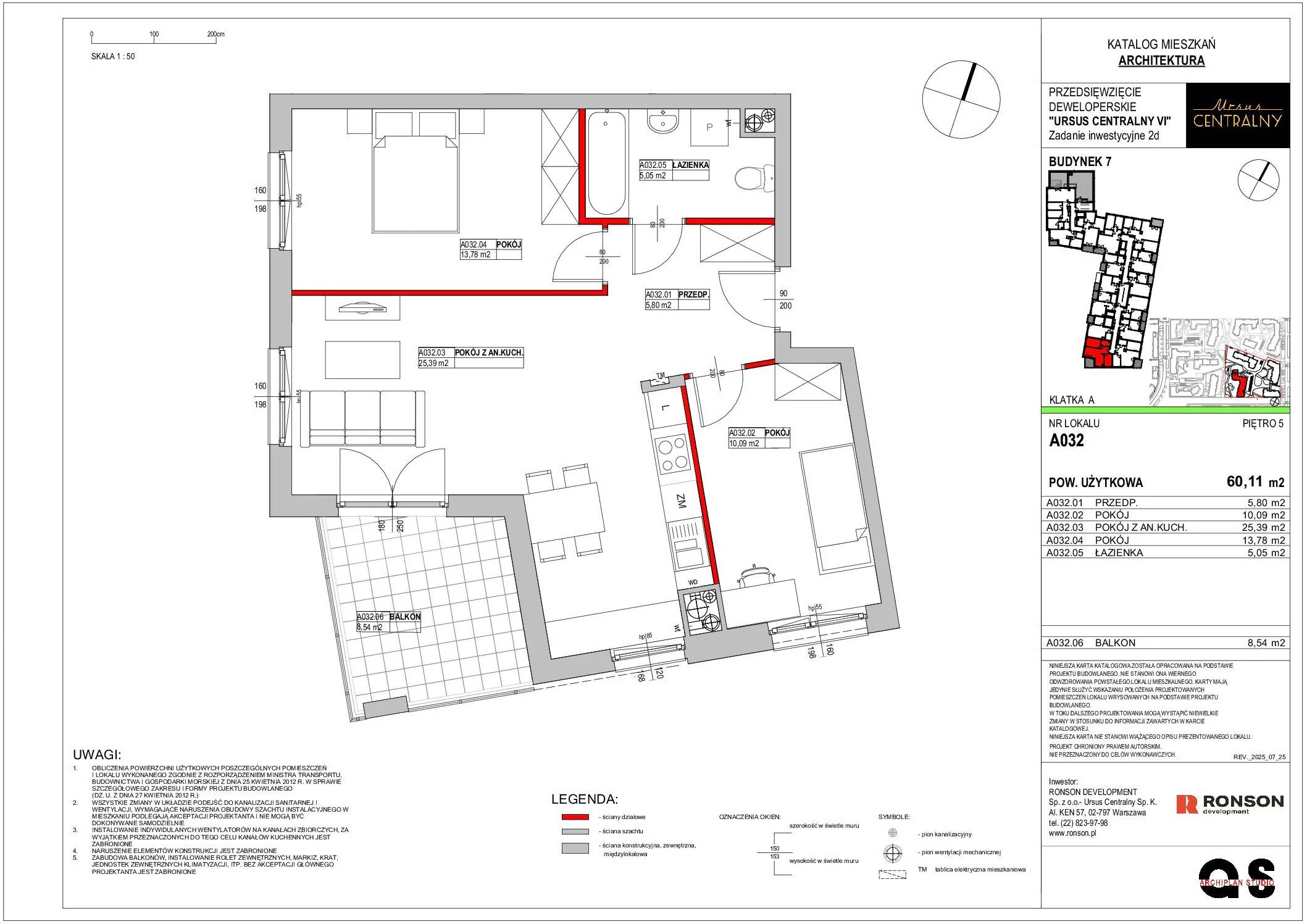 Ursus Centralny – inwestycja Ronson - lokal A032, budynek 7