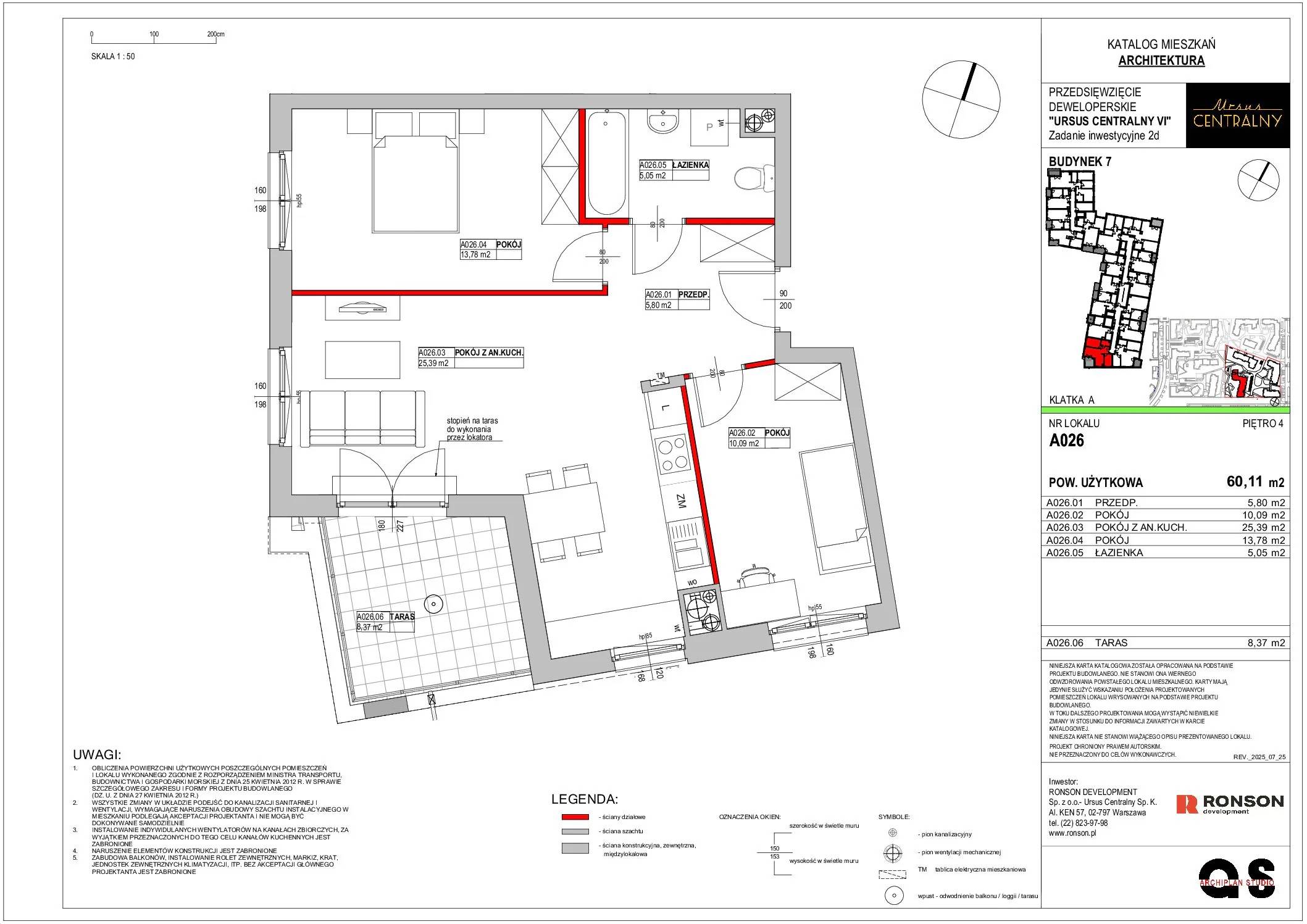 Ursus Centralny – inwestycja Ronson - lokal A026, budynek 7