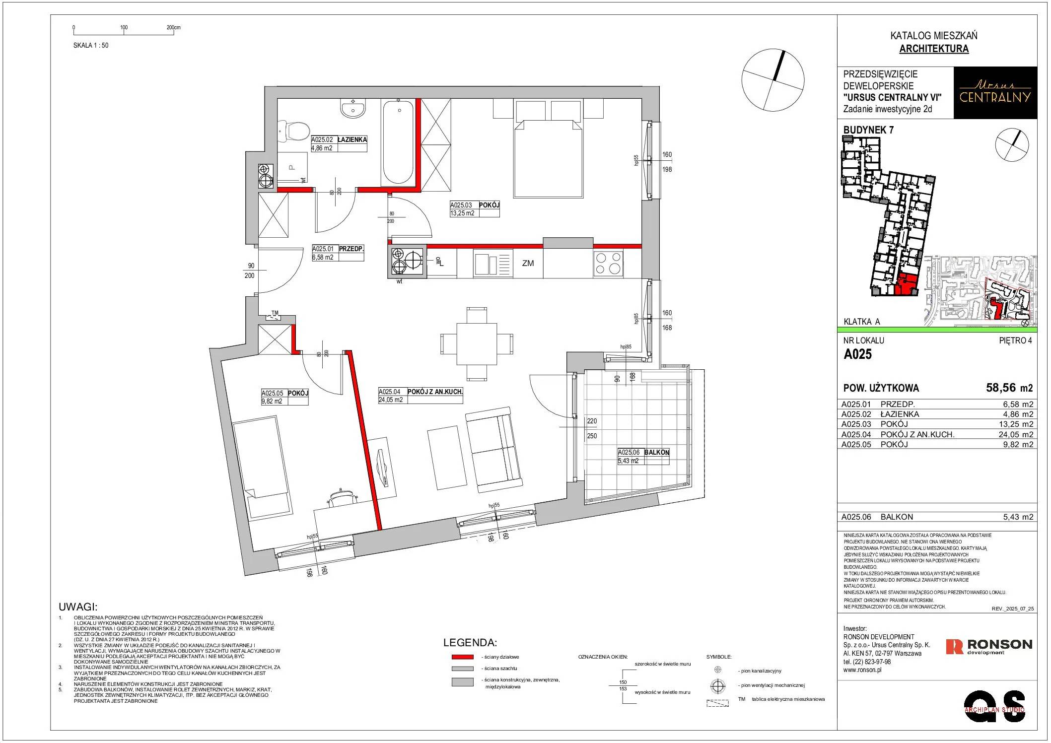 Ursus Centralny – inwestycja Ronson - lokal A025, budynek 7