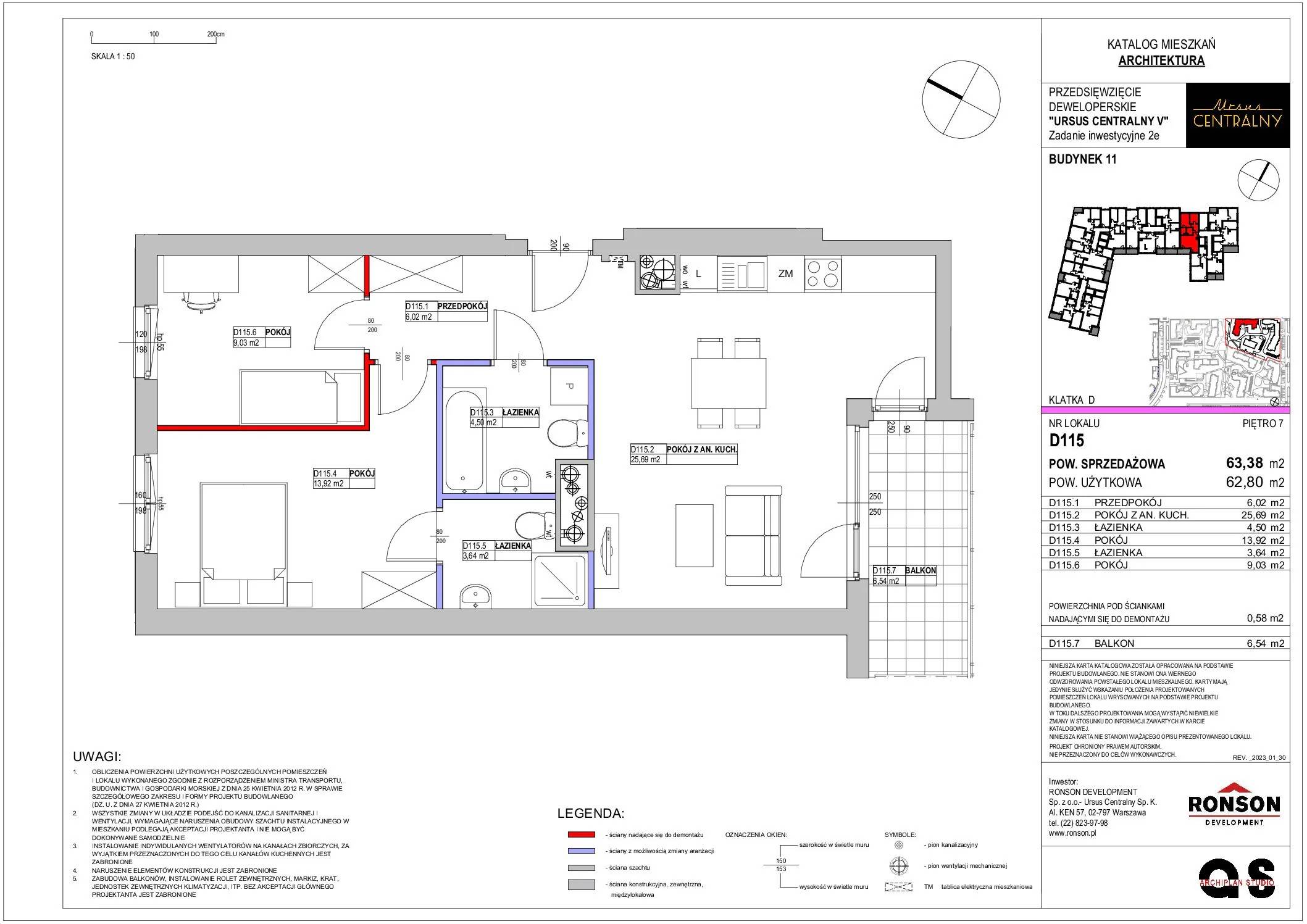 Ursus Centralny – inwestycja Ronson - lokal D115, budynek 11