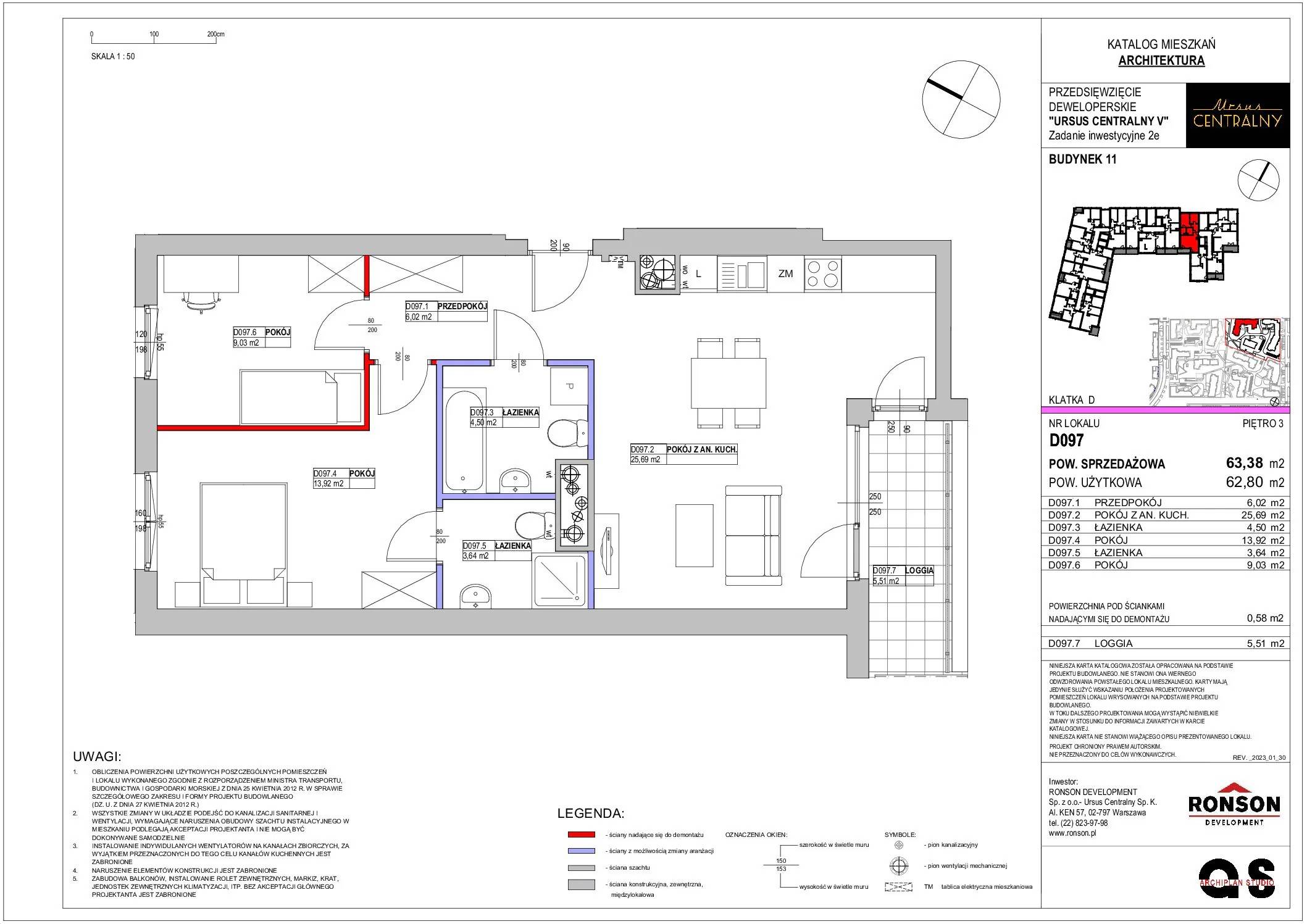 Ursus Centralny – inwestycja Ronson - lokal D097, budynek 11