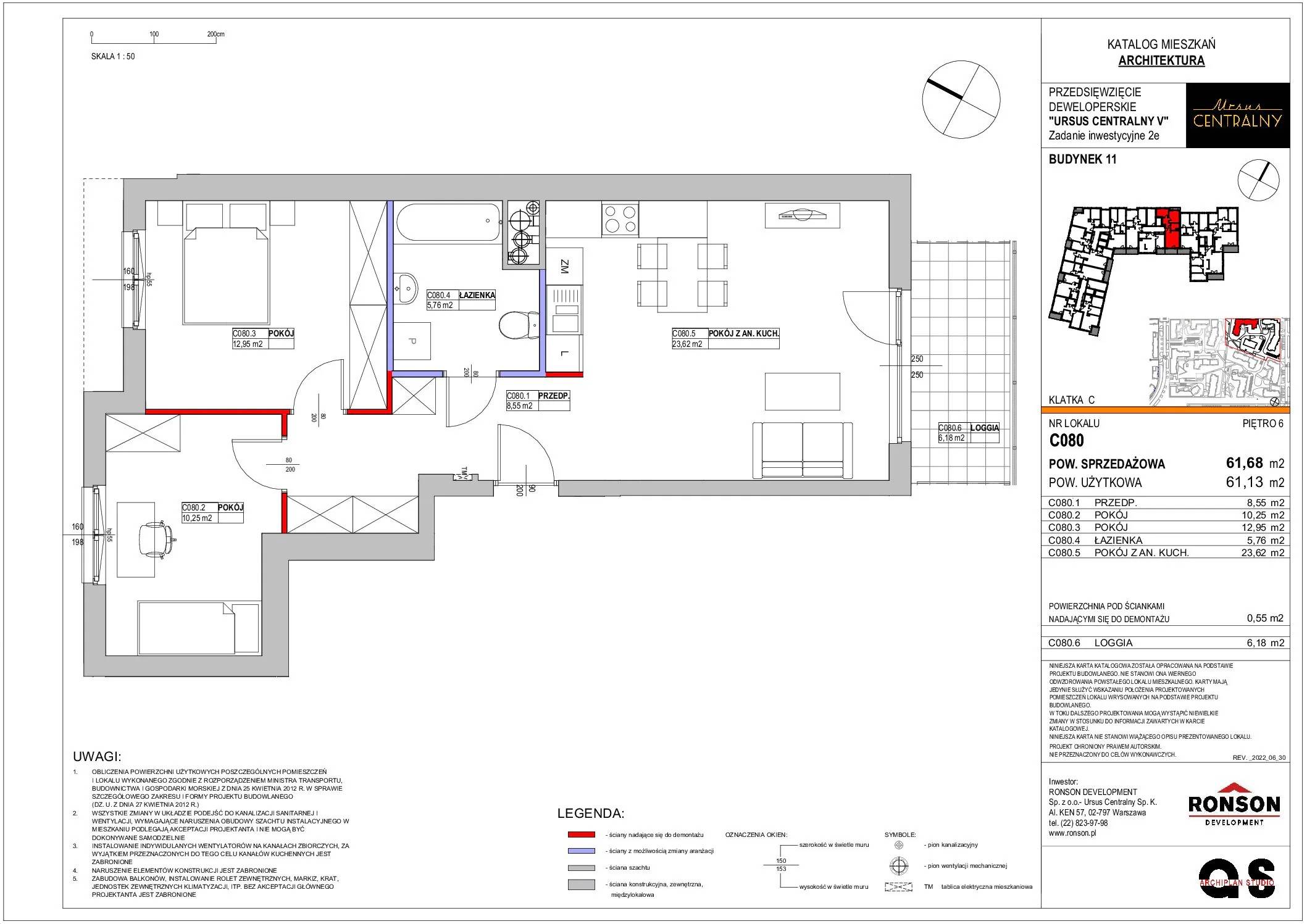 Ursus Centralny – inwestycja Ronson - lokal C080, budynek 11