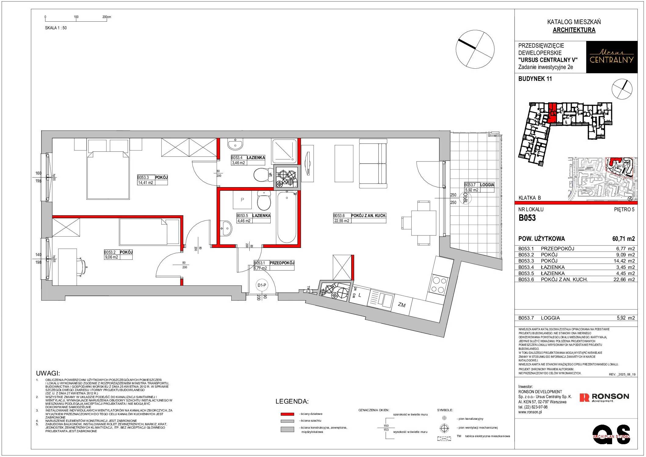 Ursus Centralny – inwestycja Ronson - lokal B053, budynek 11