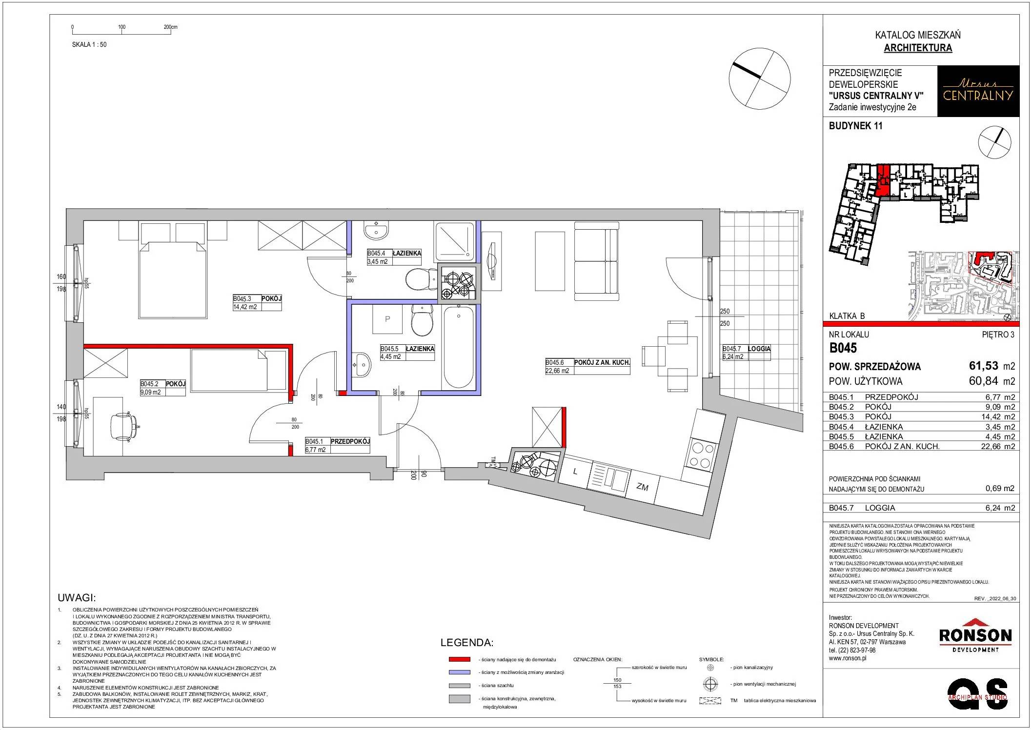 Ursus Centralny – inwestycja Ronson - lokal B045, budynek 11