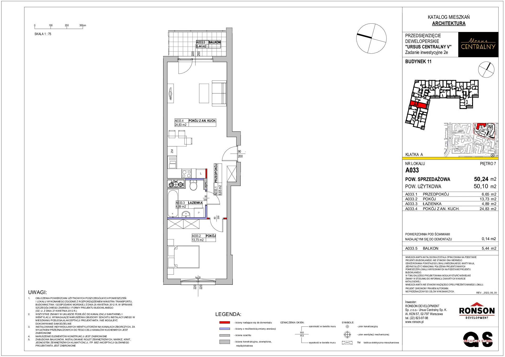 Ursus Centralny – inwestycja Ronson - lokal A033, budynek 11