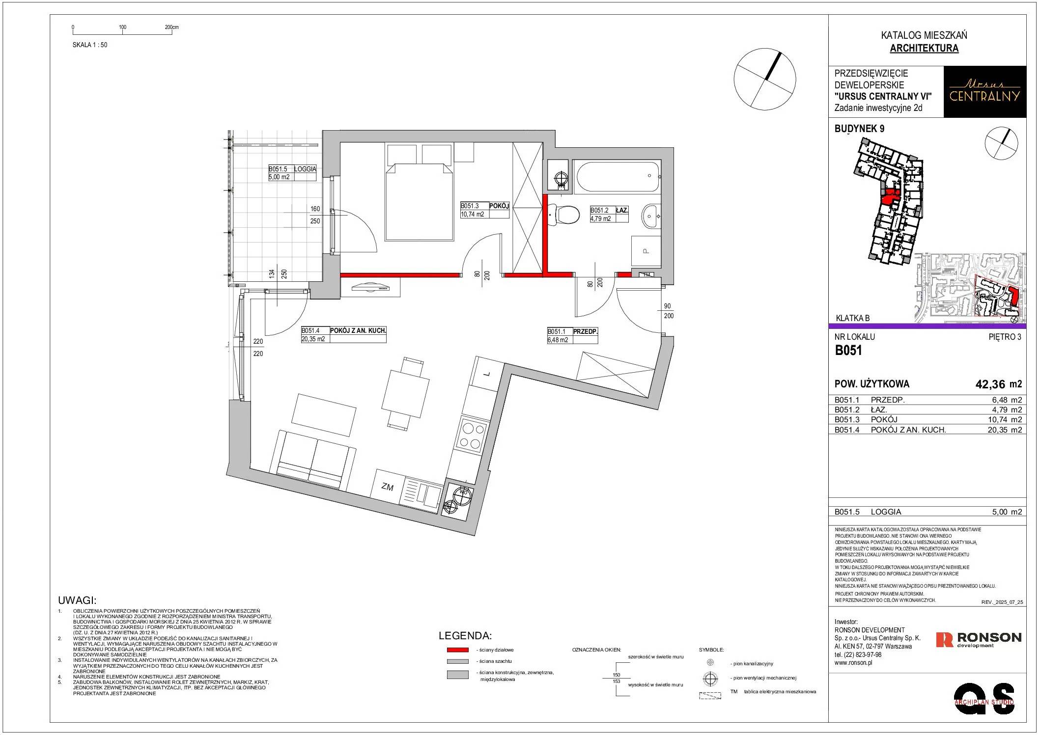 Ursus Centralny – inwestycja Ronson - lokal B051, budynek 9