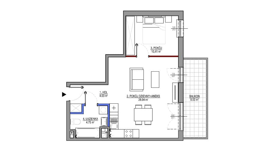 Zielono Mi – inwestycja Ronson - lokal B034, budynek B