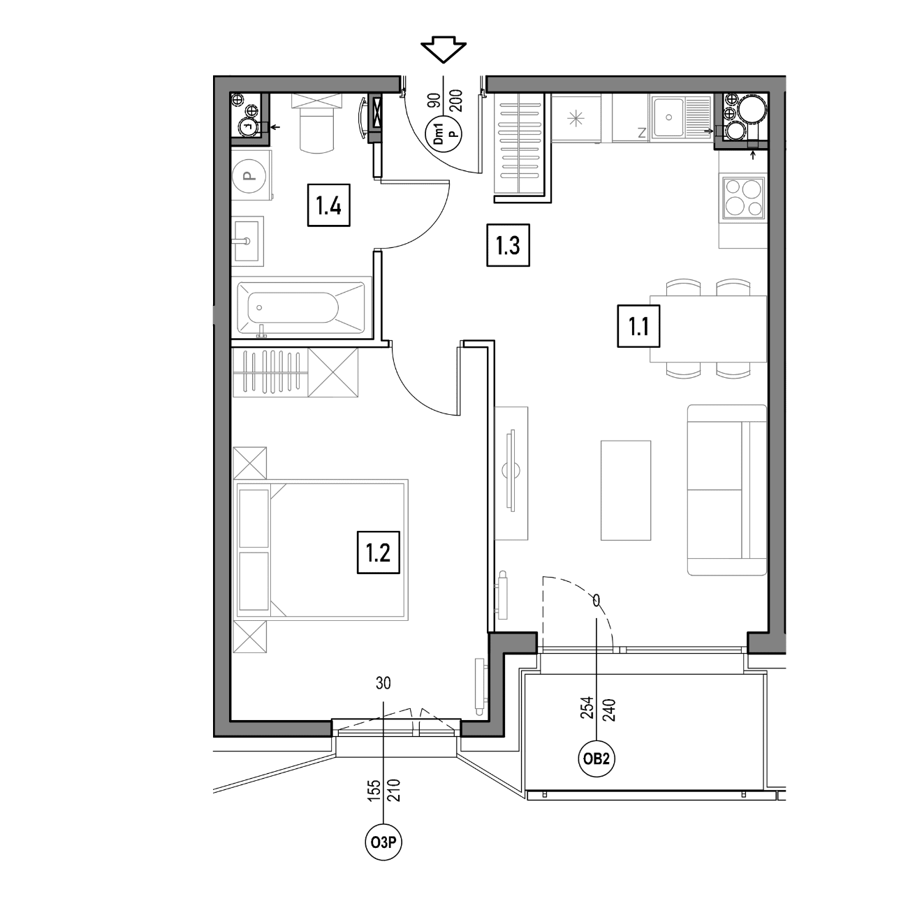 GreenLine – inwestycja Domesta - lokal A.7.6, budynek 1