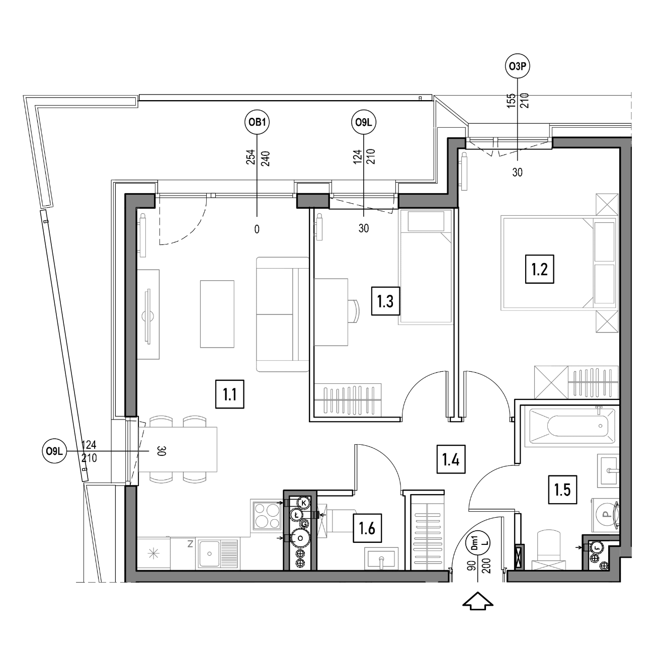 GreenLine – inwestycja Domesta - lokal B.8.4, budynek 1