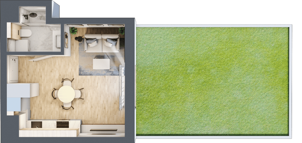Apartamenty Widok – inwestycja JHM Development - lokal C.0.2, budynek C