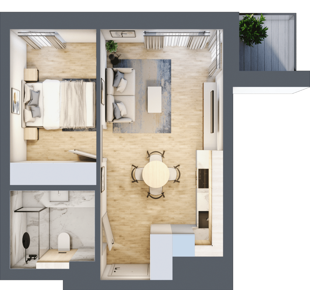 Apartamenty Widok – inwestycja JHM Development - lokal C.5.49, budynek C