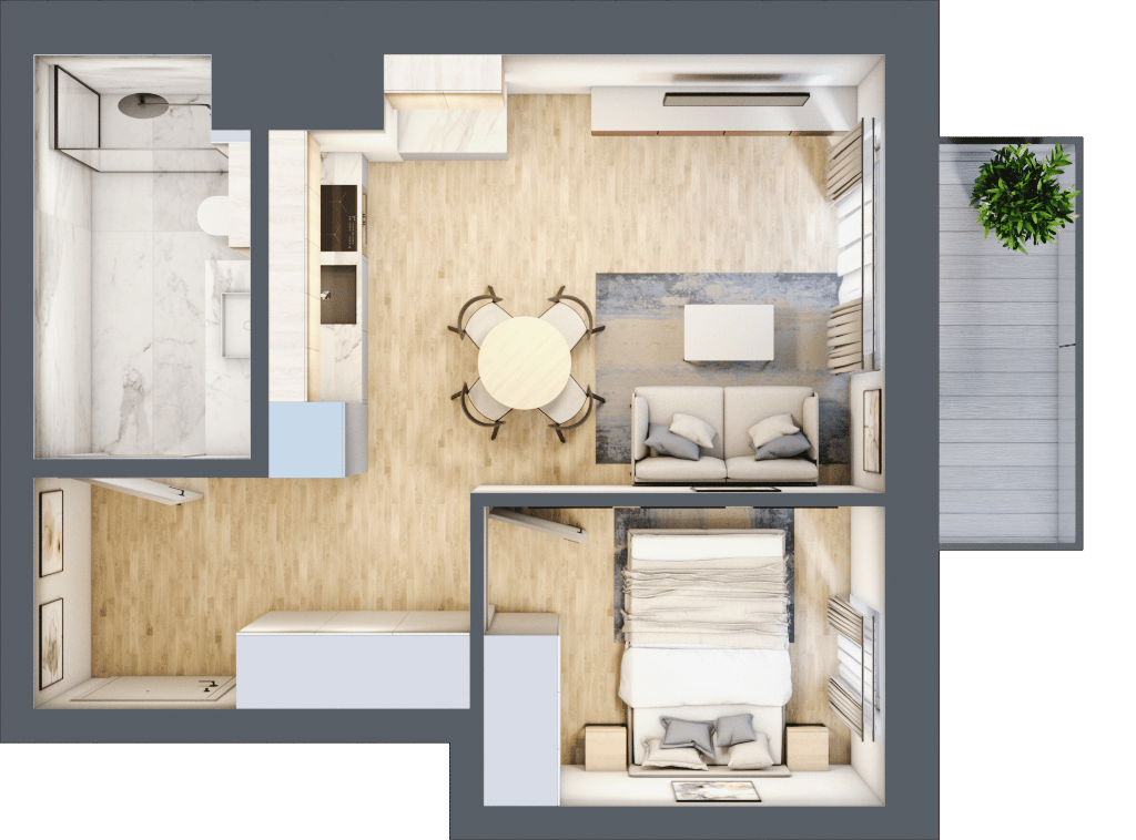 Apartamenty Widok – inwestycja JHM Development - lokal C.7.68, budynek C