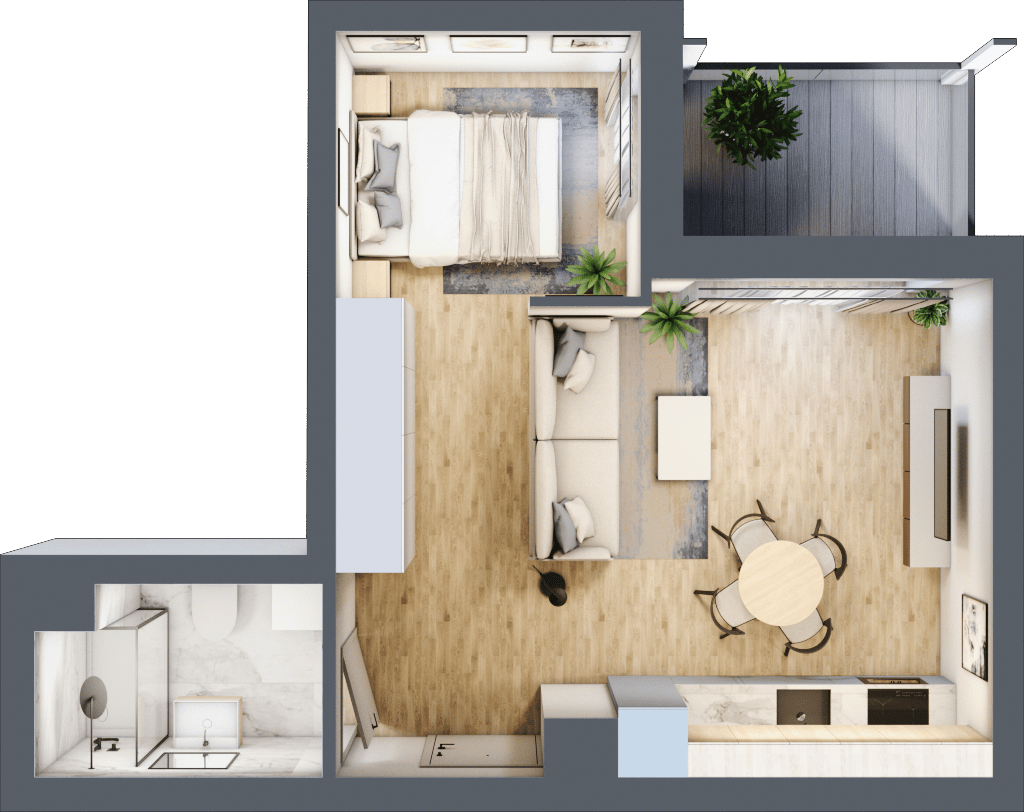 Wyspiański Apartamenty - lokal C.1.99, budynek C