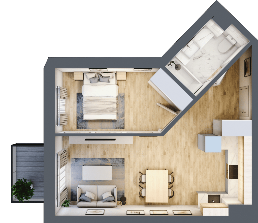 Apartamenty Sobieskiego - lokal M64